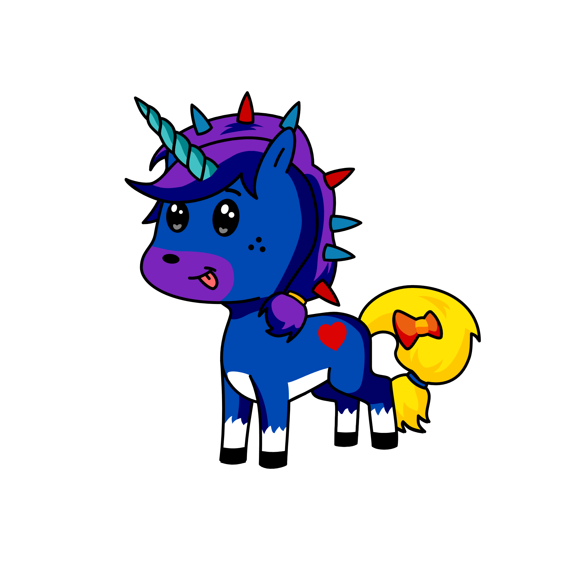 BLUE, the unicorn