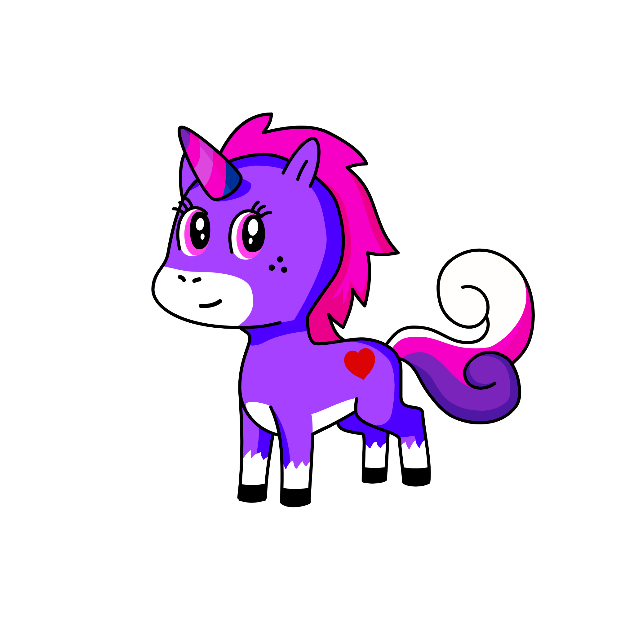 rainbow dash, the unicorn