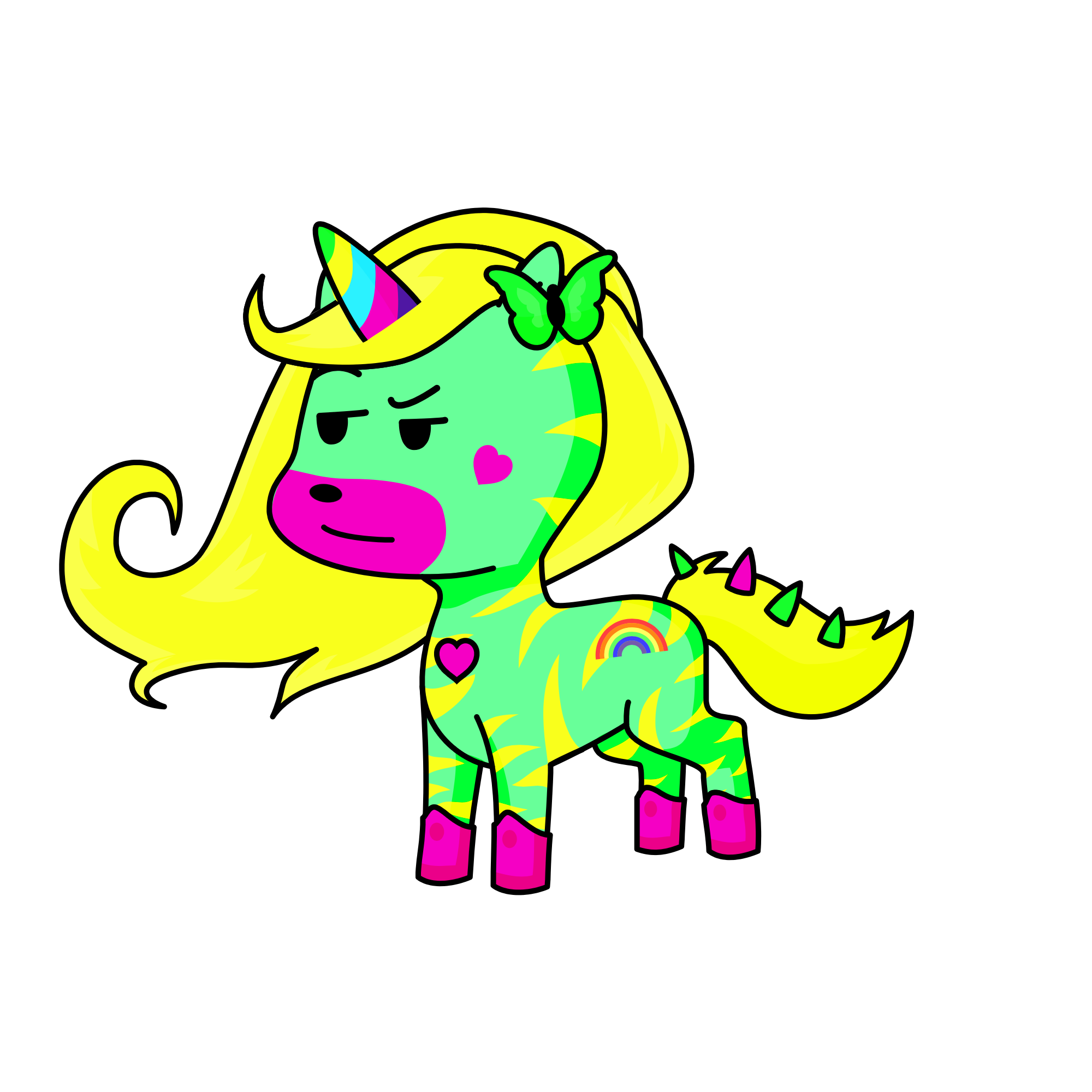 Neon, the unicorn