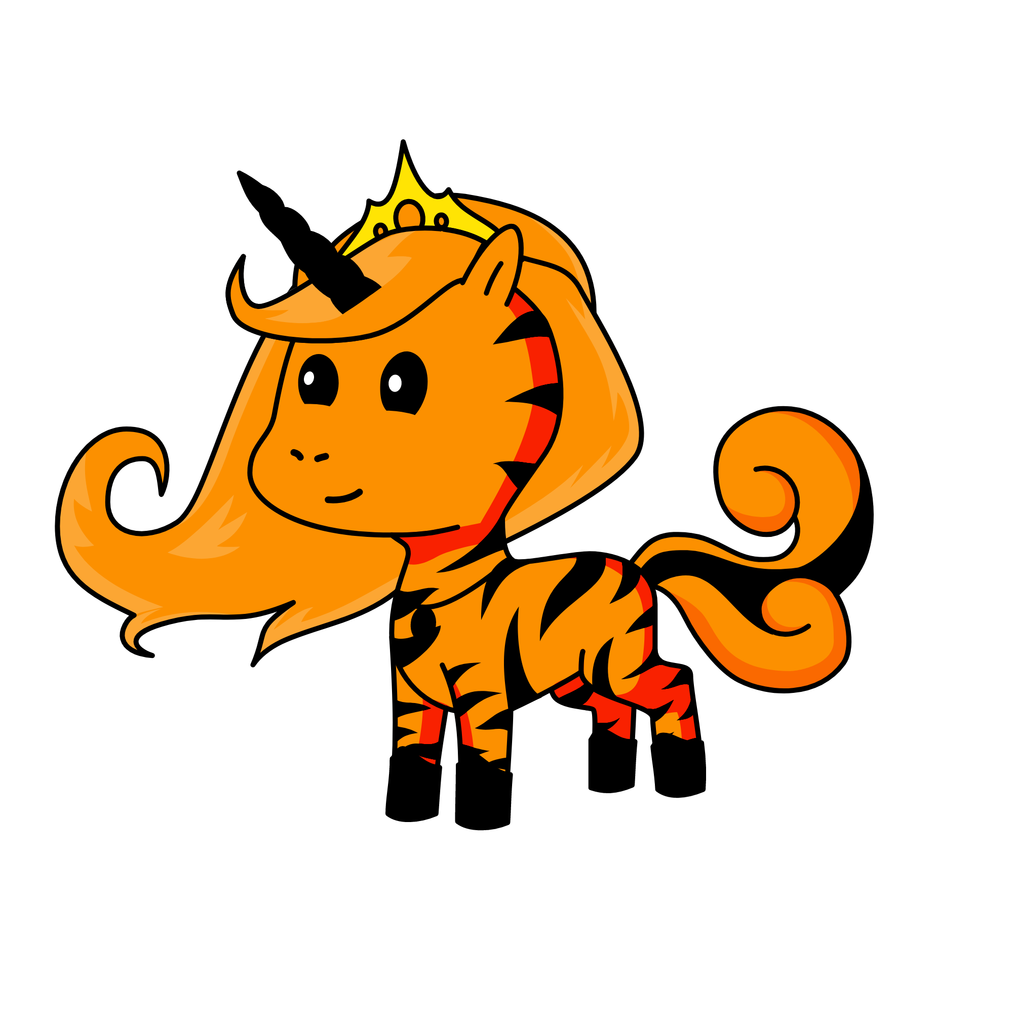 tiger, the unicorn