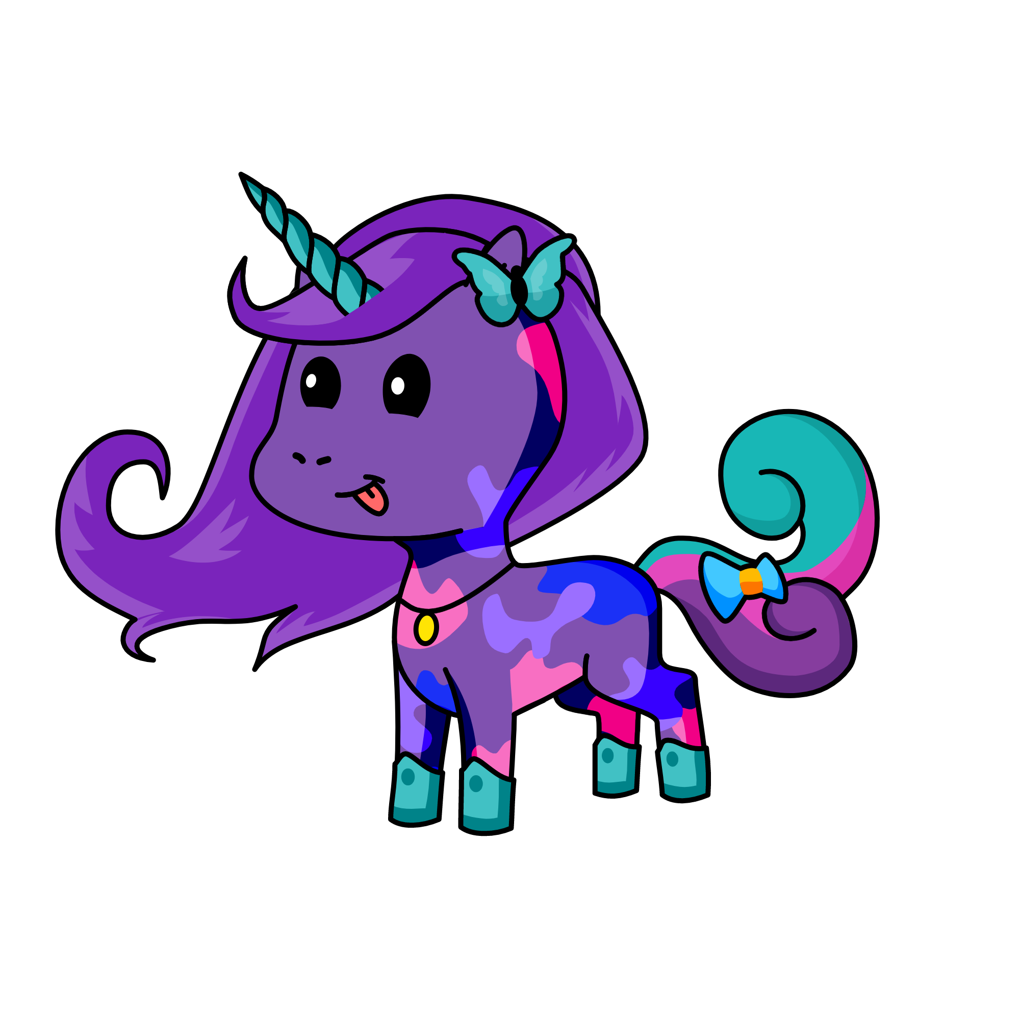 The unicorn that lives in a dragon land, the unicorn