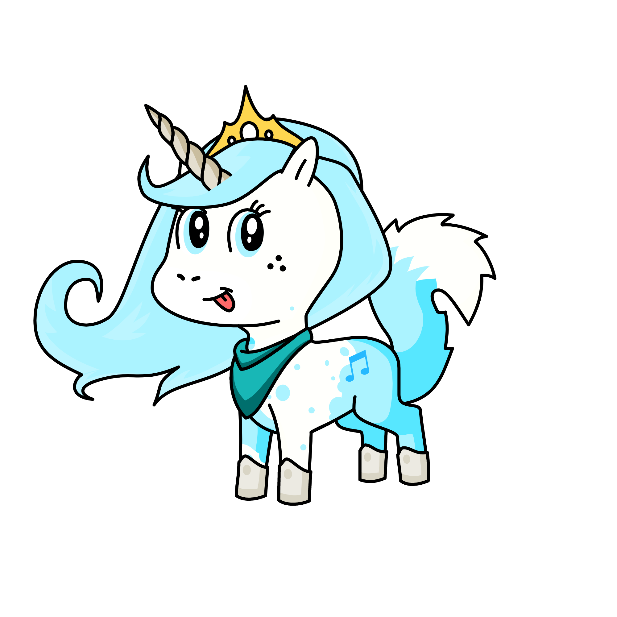 snowy, the unicorn