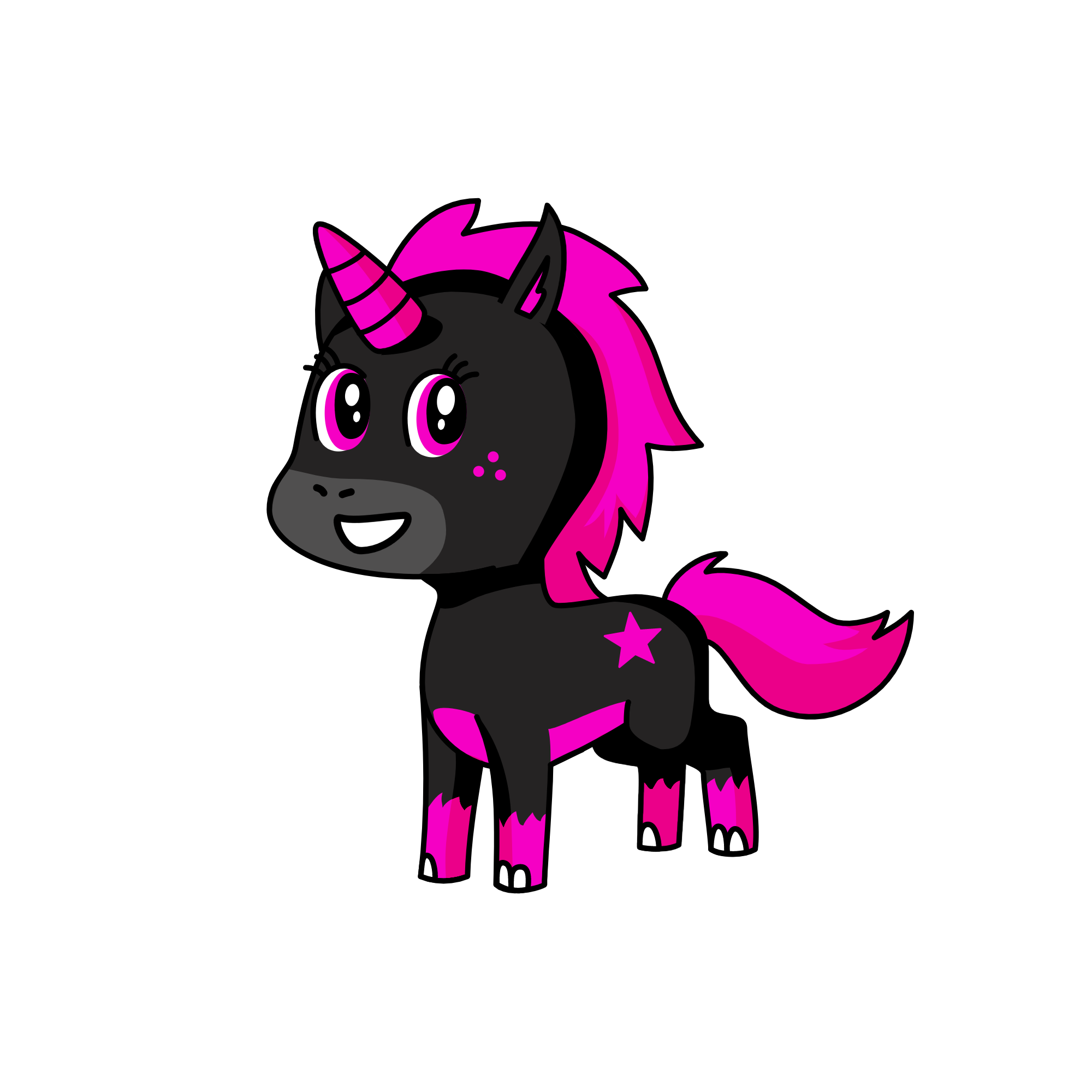 Paynk, the unicorn