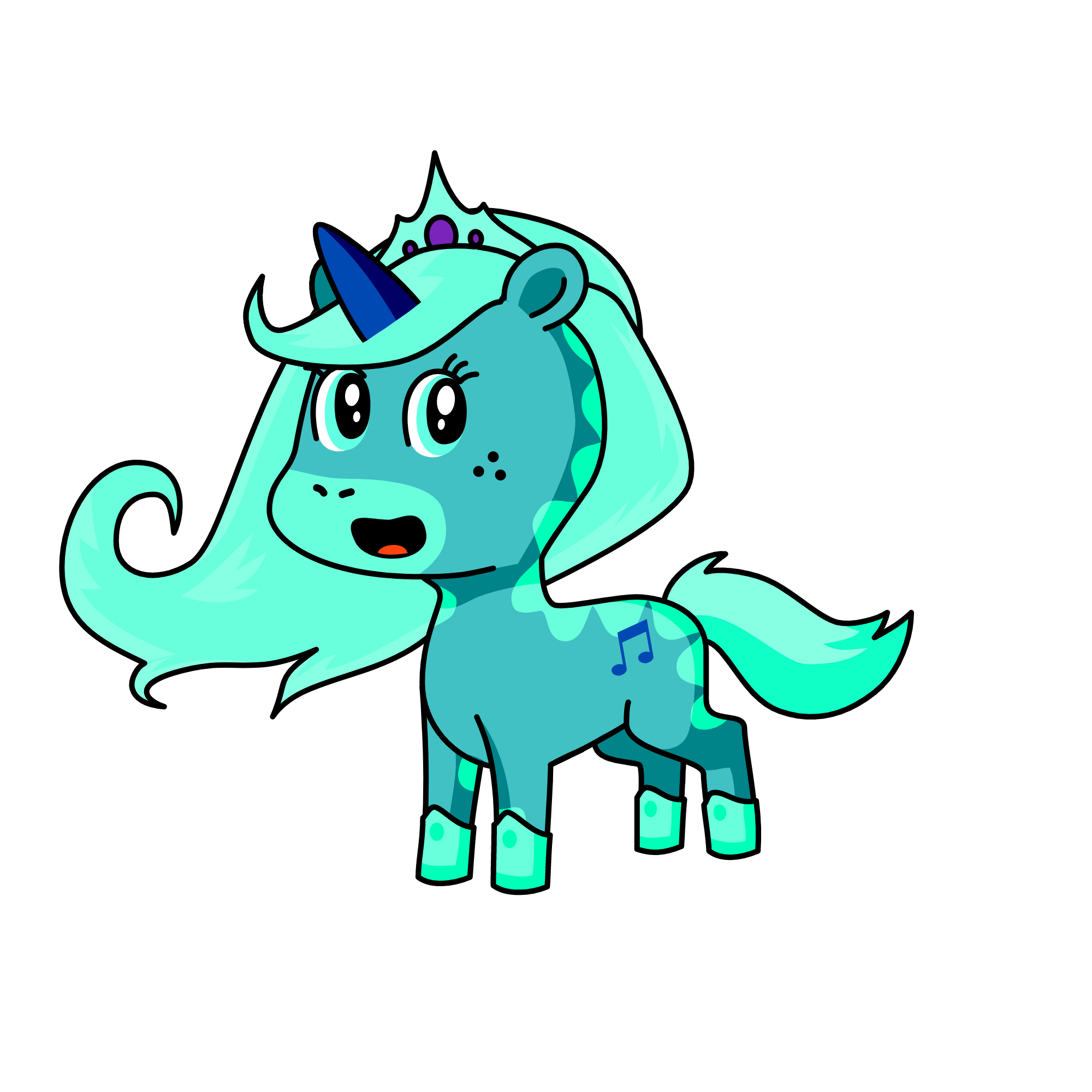 Serena, the unicorn