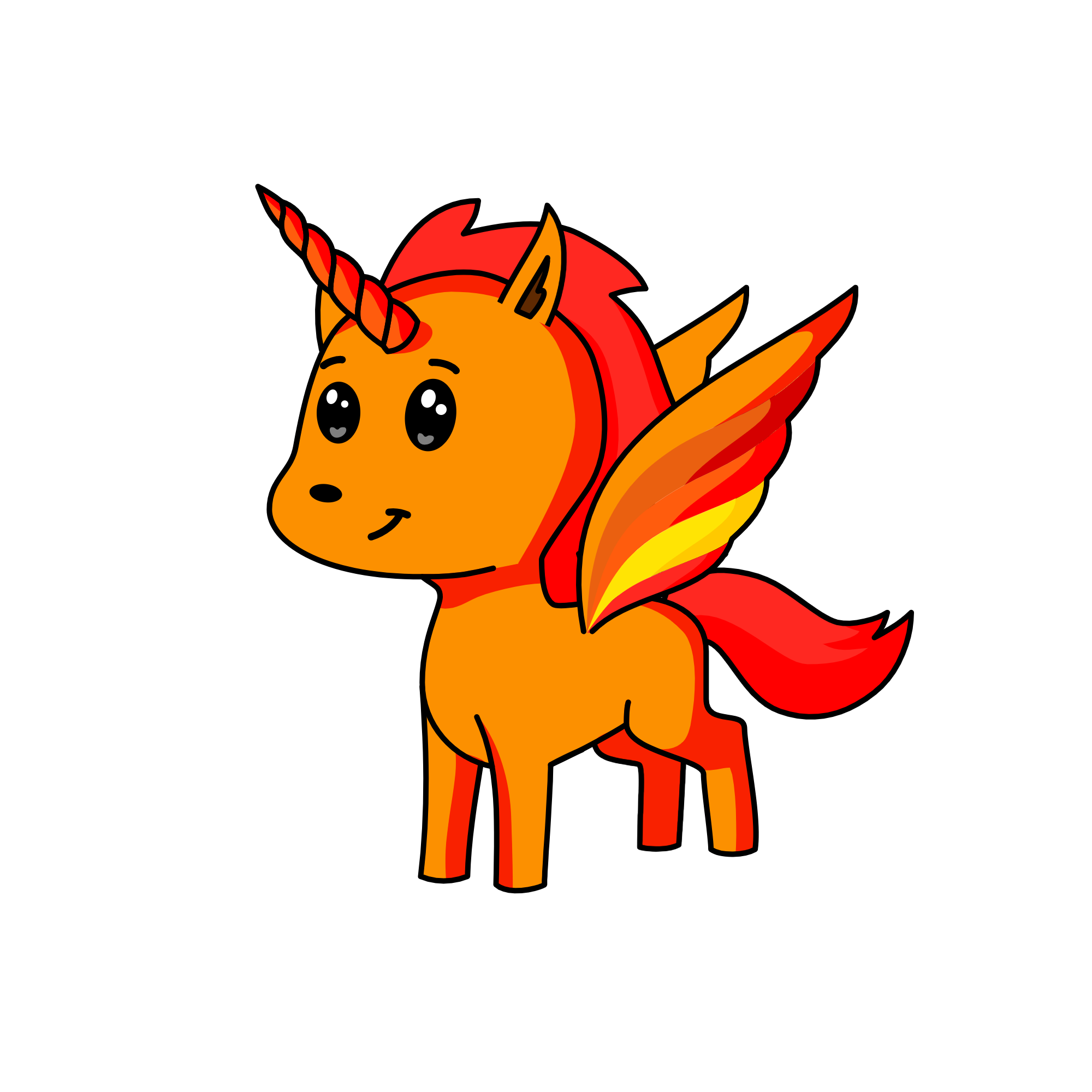 fier fox, the unicorn