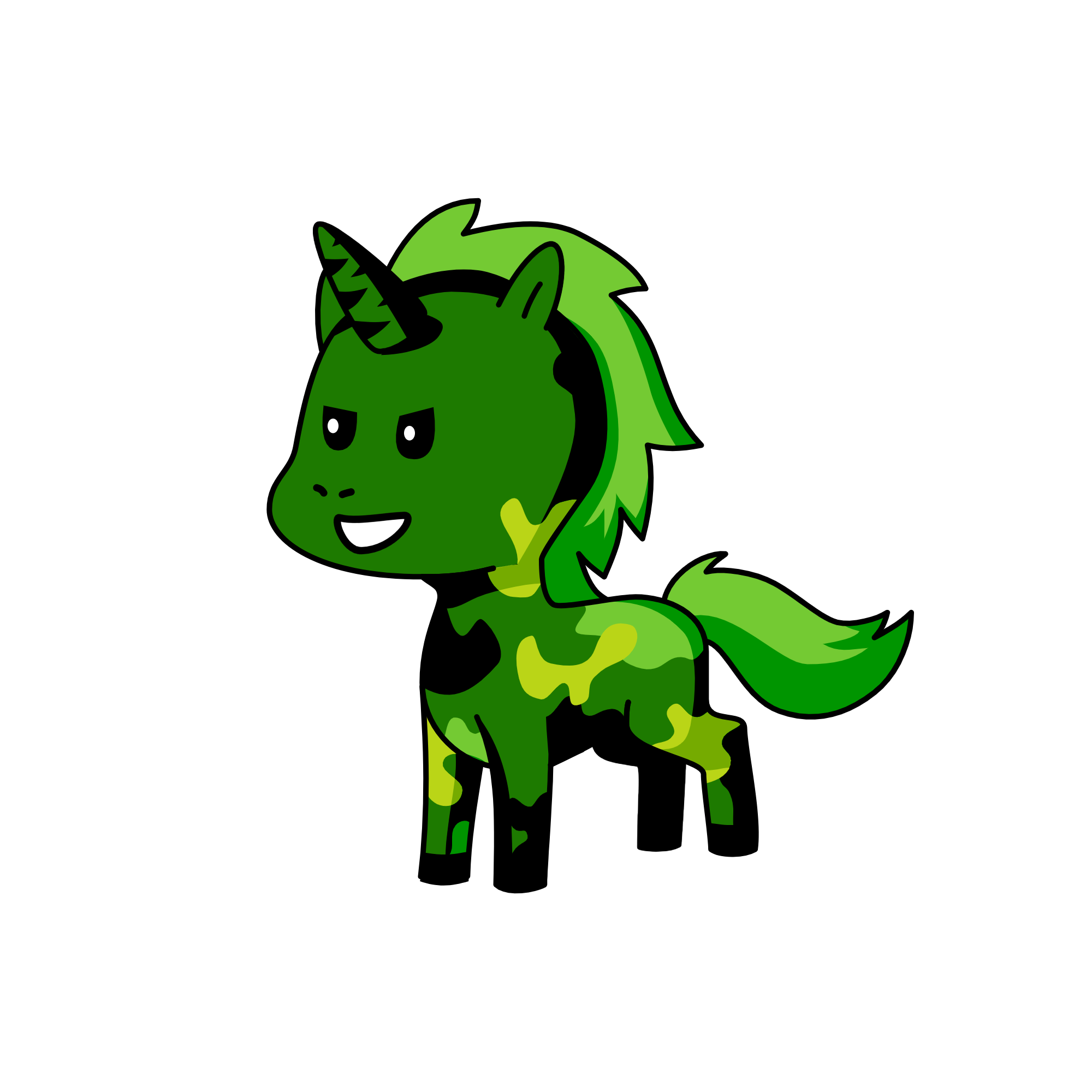 Creeper, the unicorn