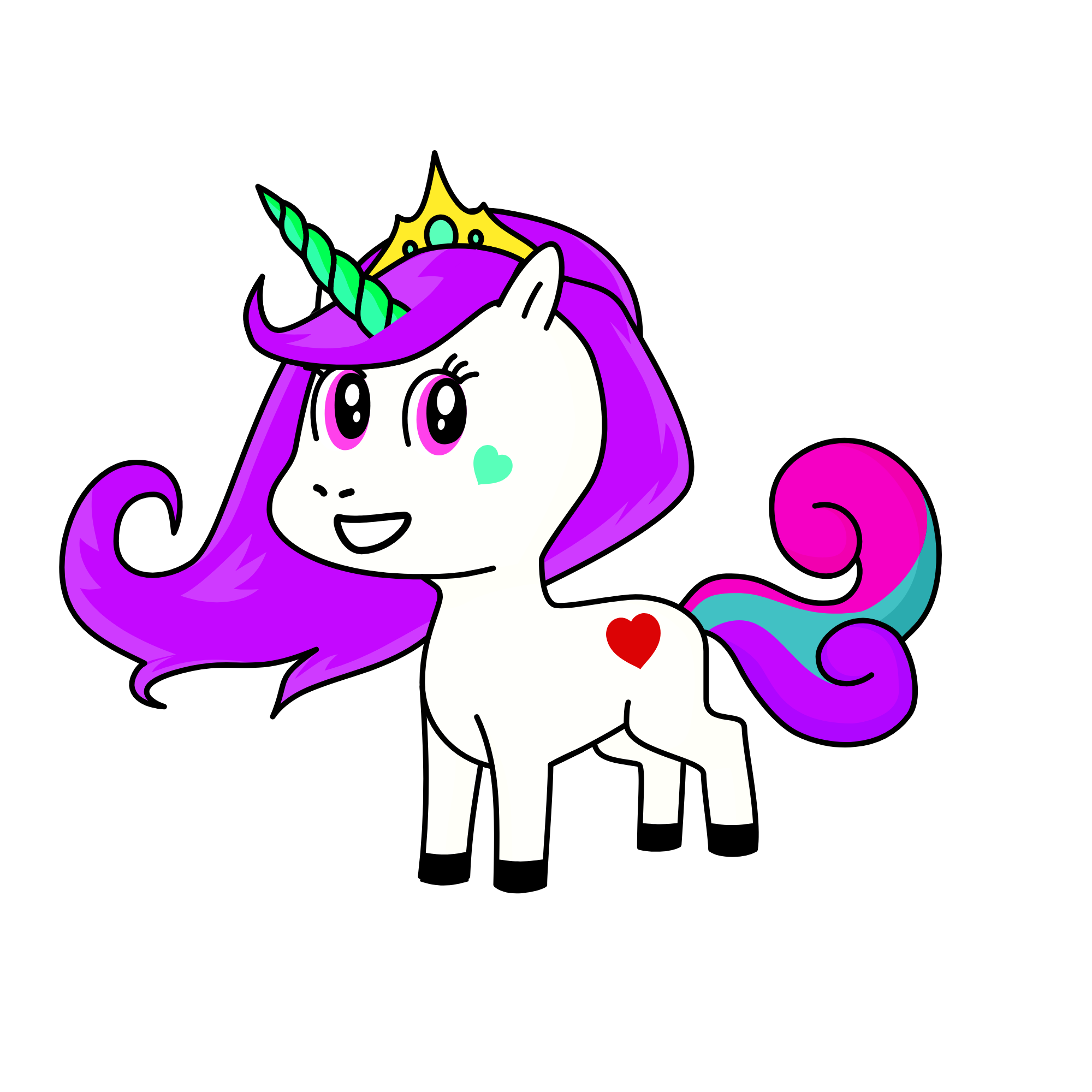 Emerald, the unicorn