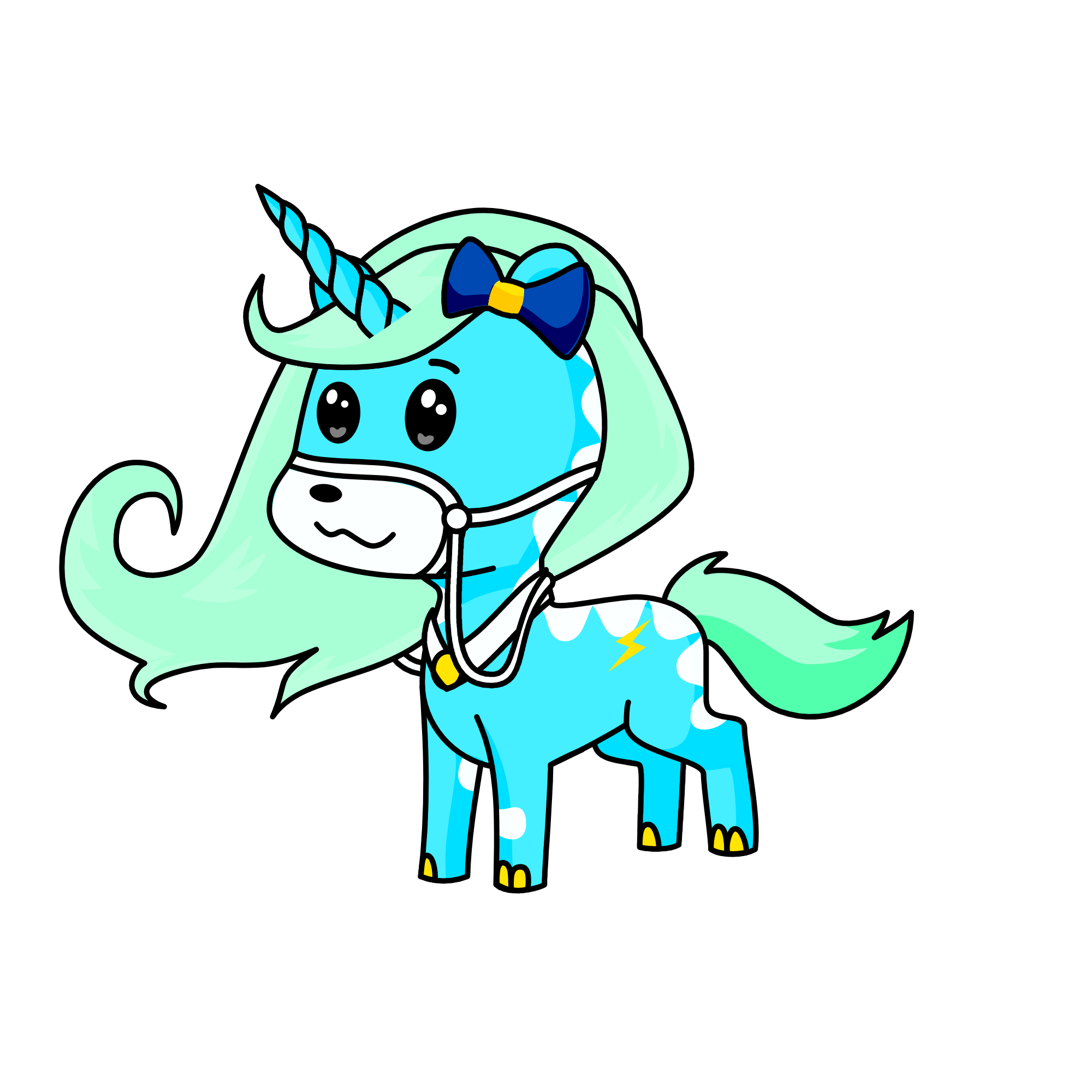 Cloudy, the unicorn
