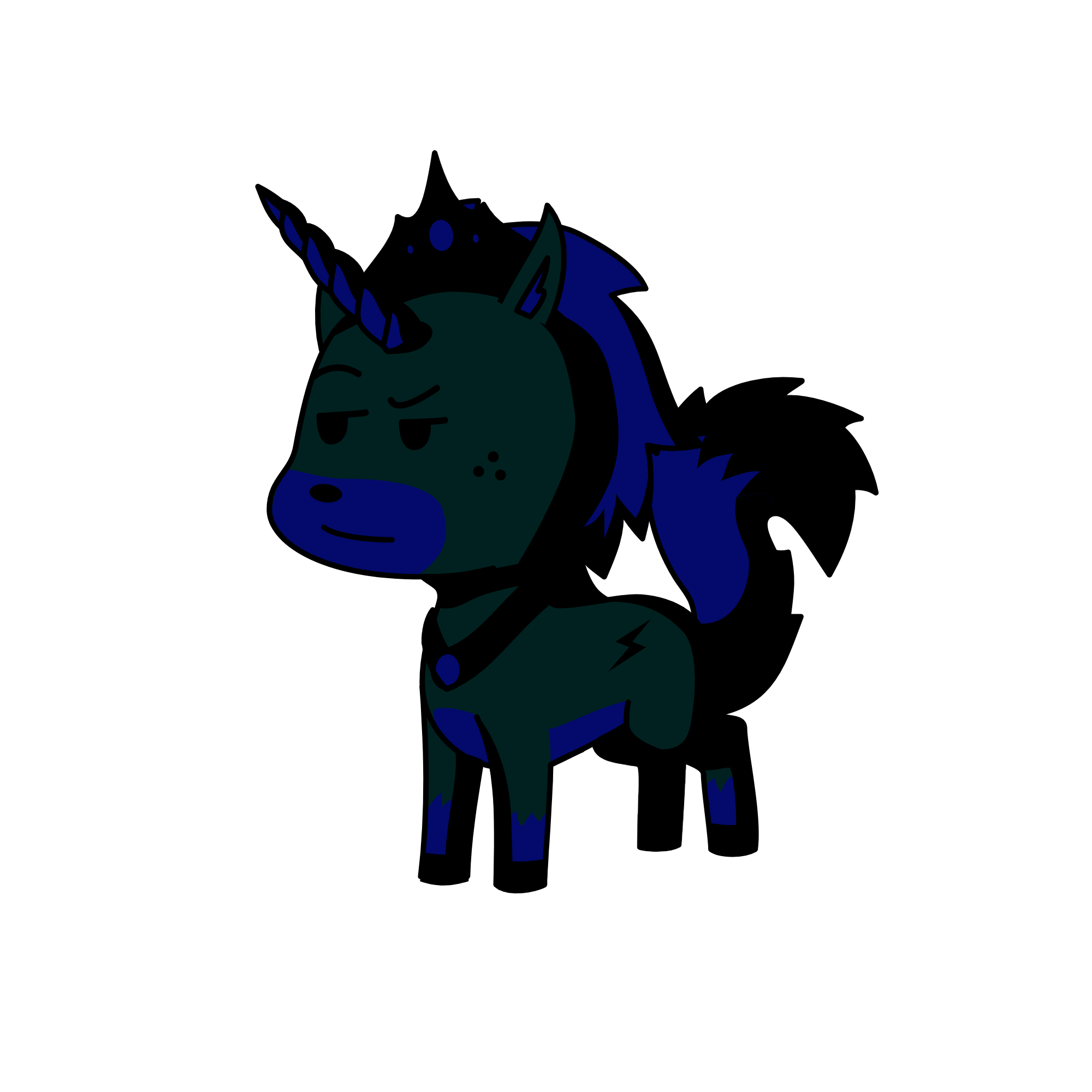 o unicornio da noite, the unicorn