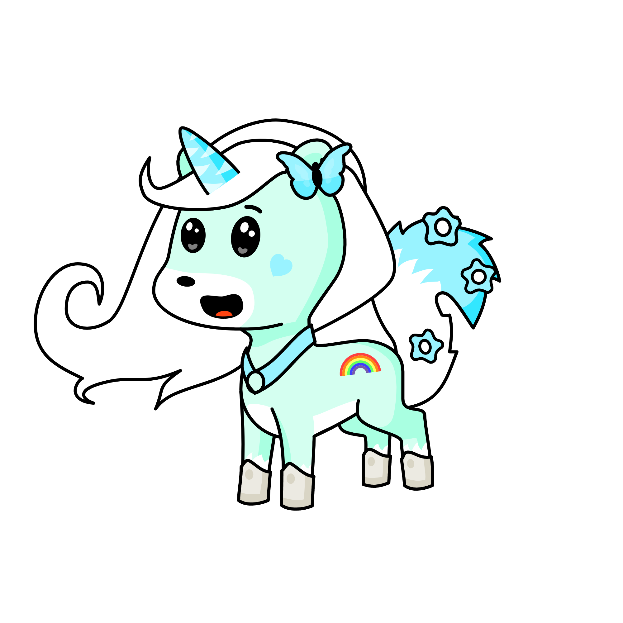 nas nuvens , the unicorn