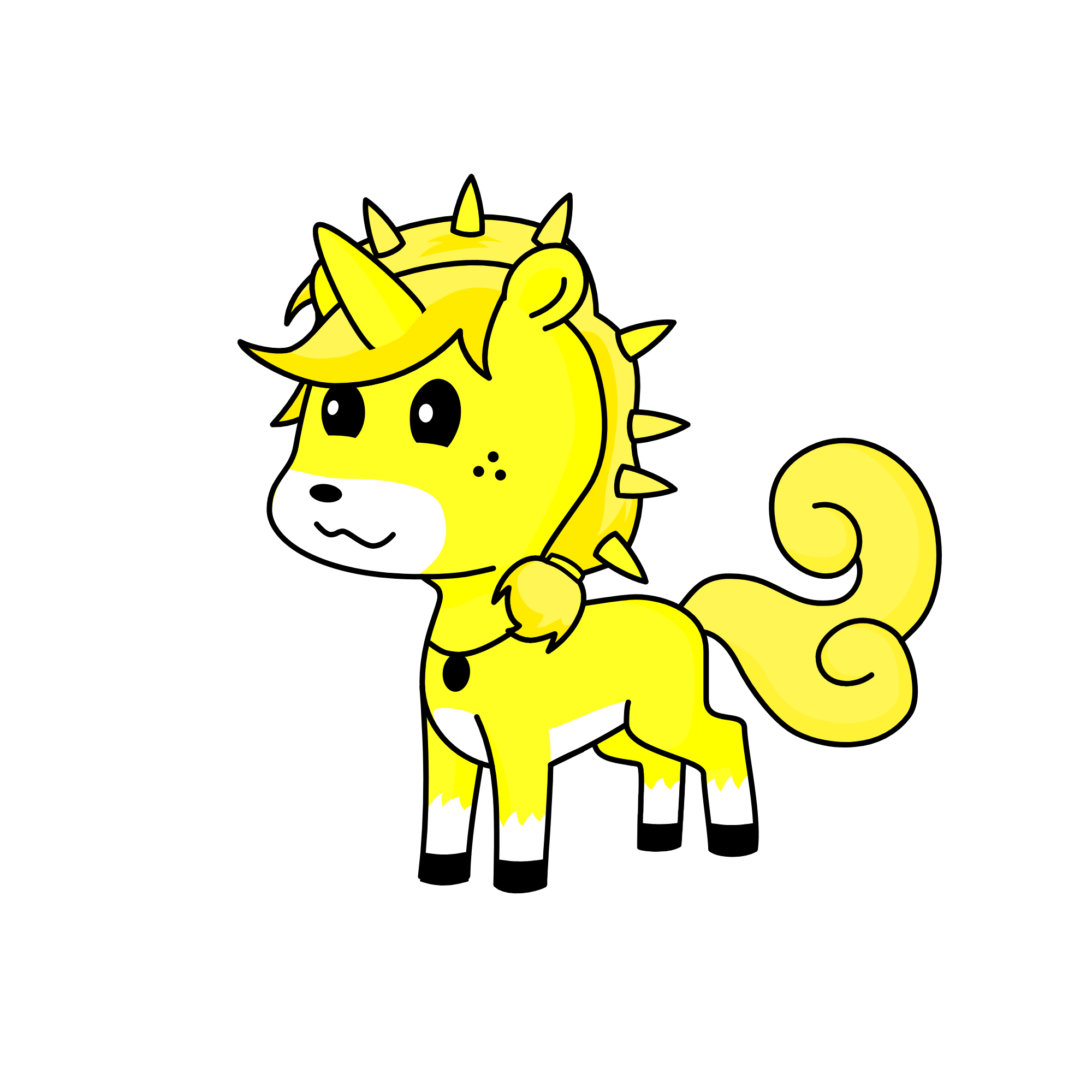 Bright starlight, the unicorn