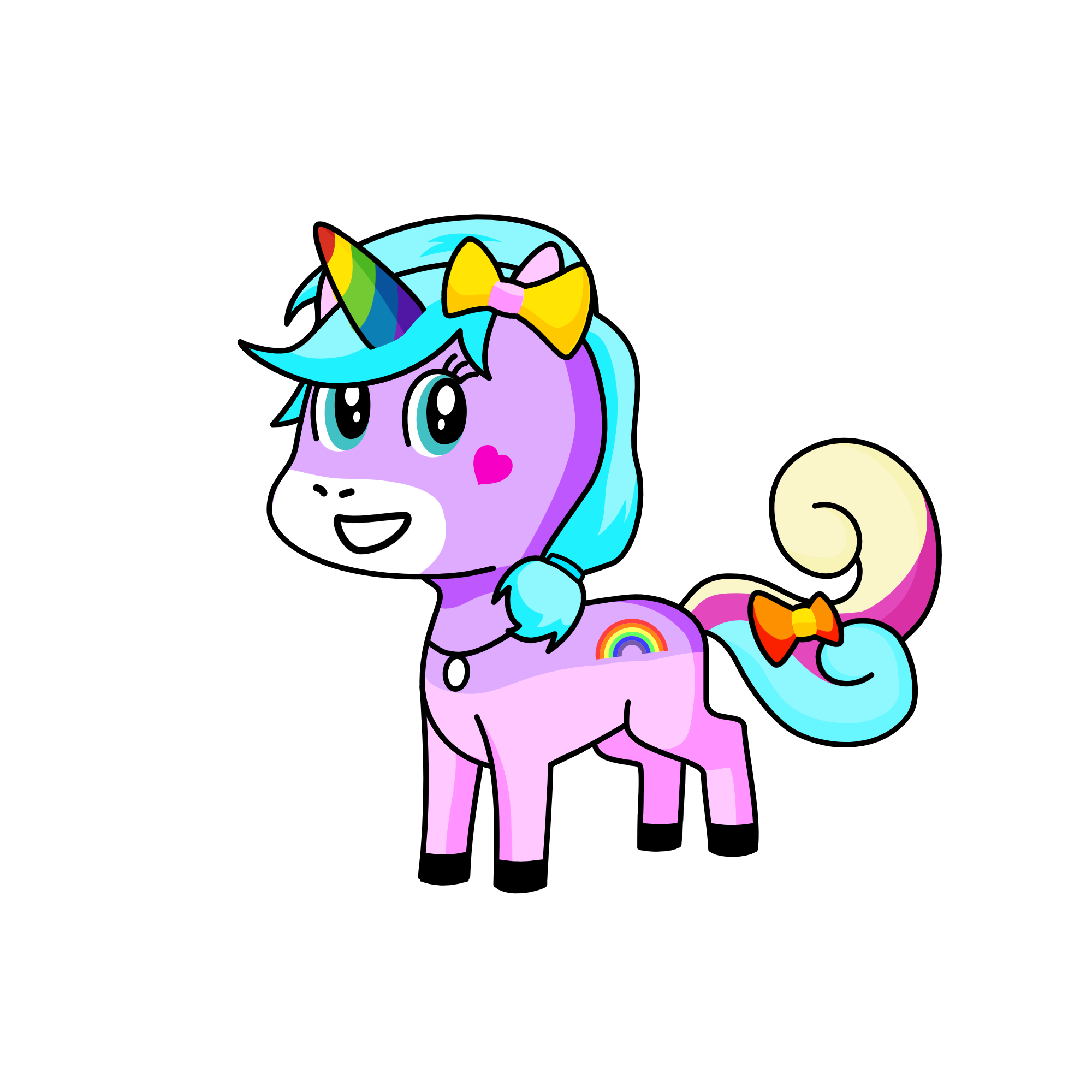 상상의 동물 , the unicorn