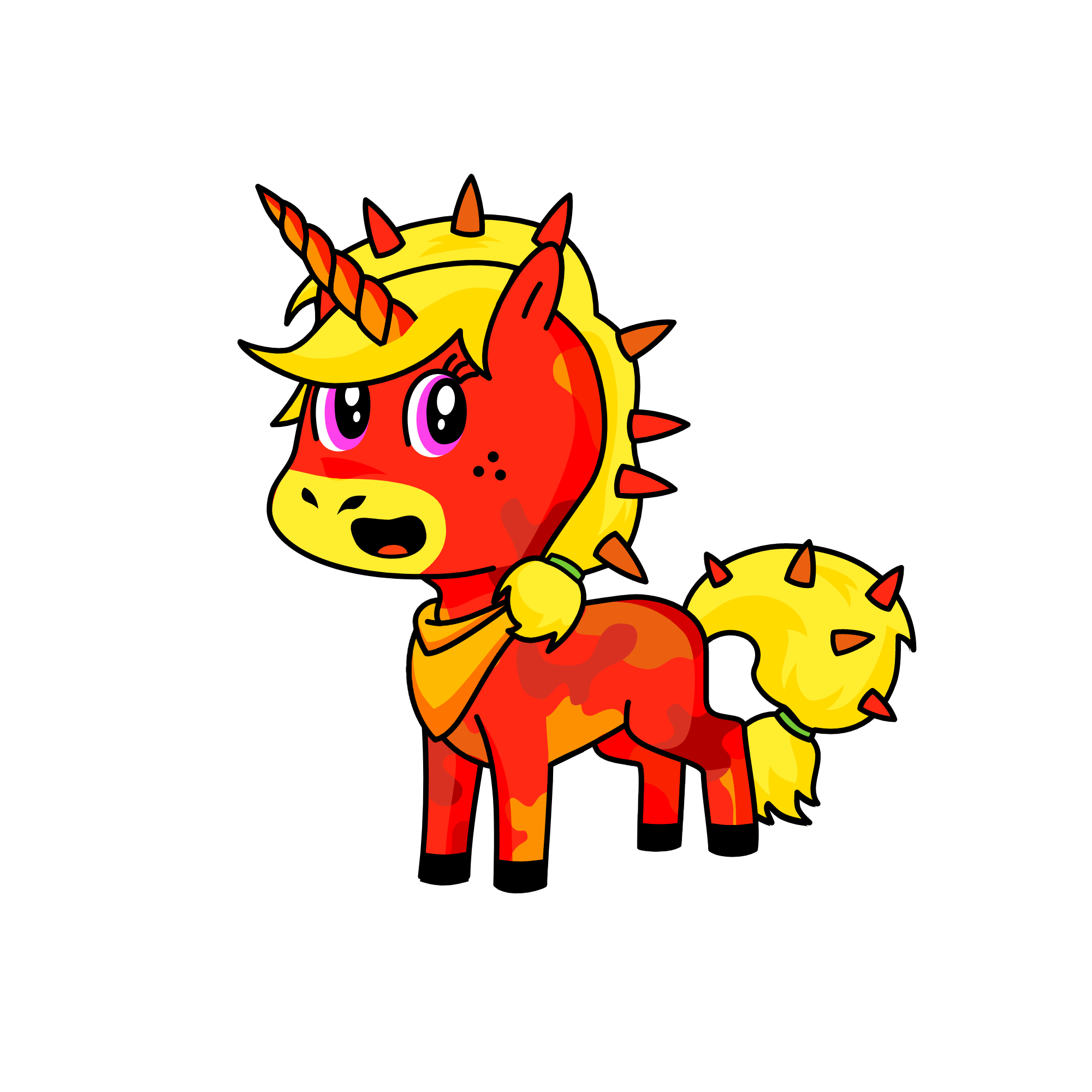 fire ball, the unicorn