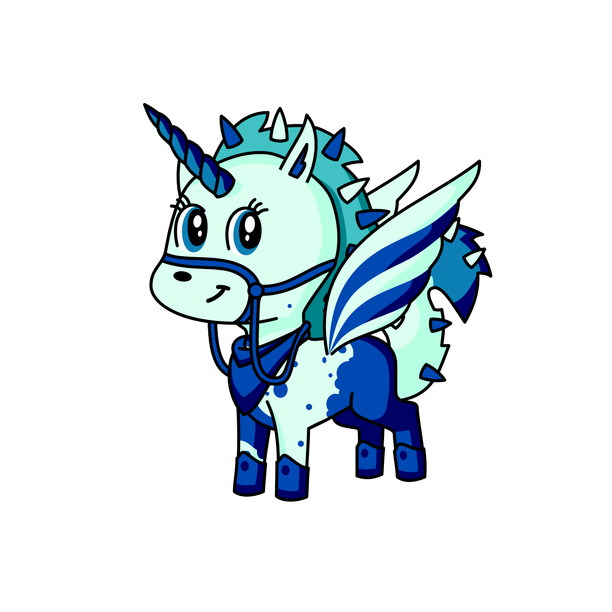 queen of the snow fall, the unicorn