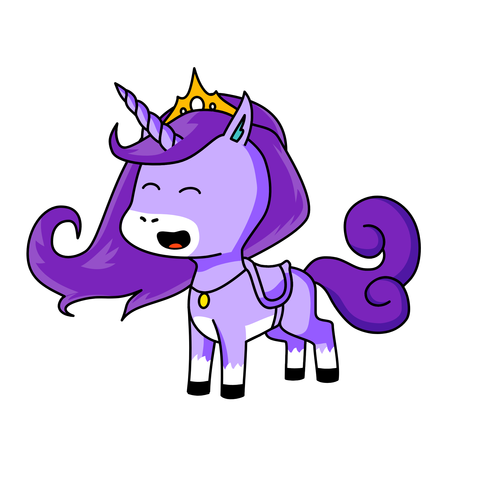 PRINCESS POOPSYCORN, the unicorn