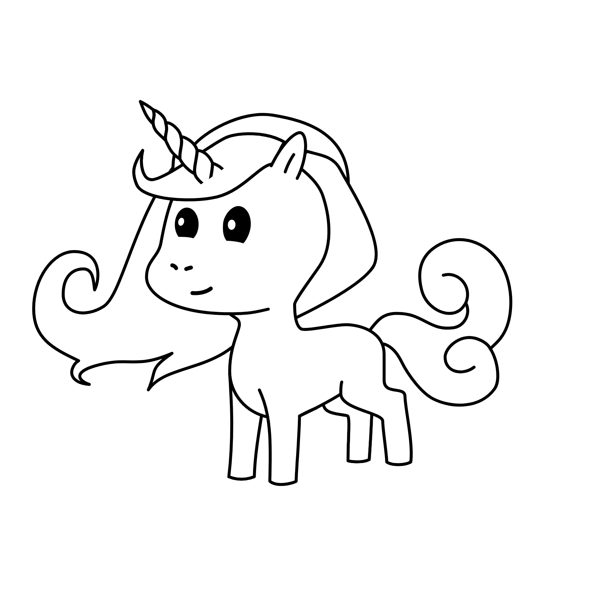 White, the unicorn