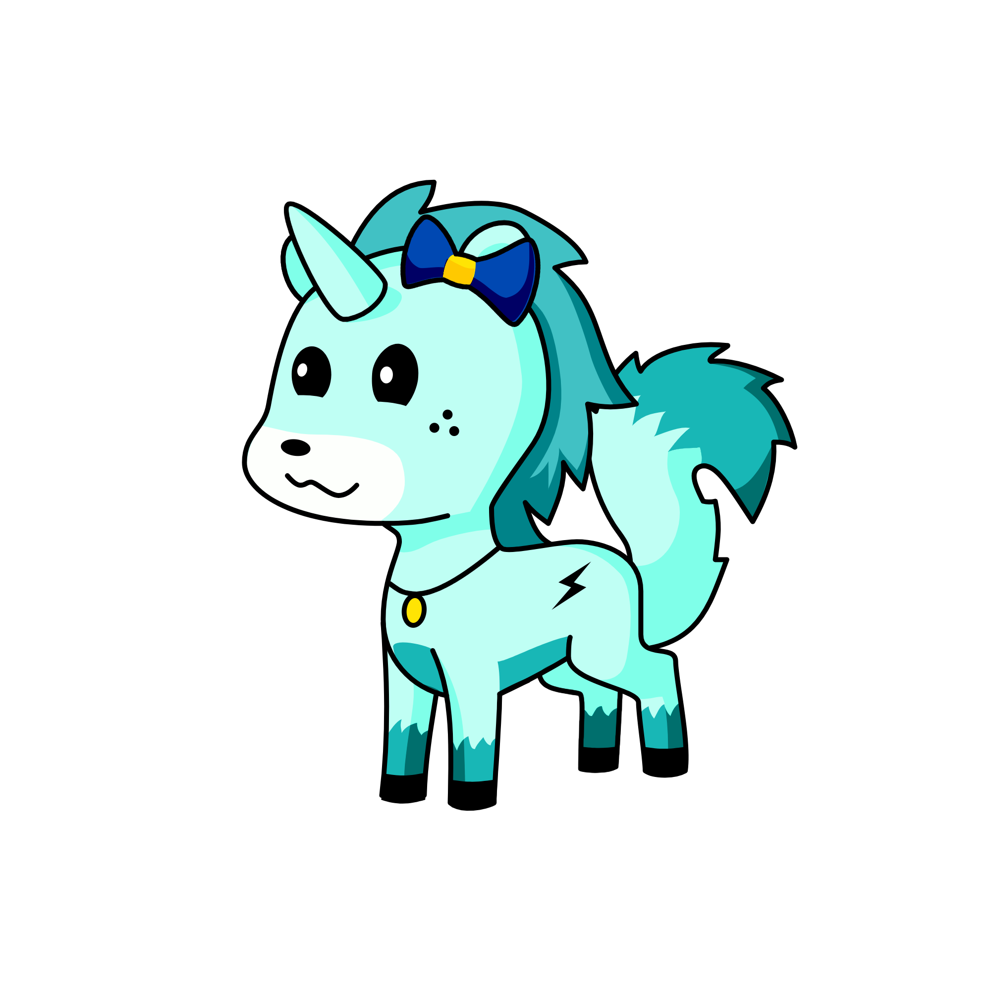 Floofer, the unicorn