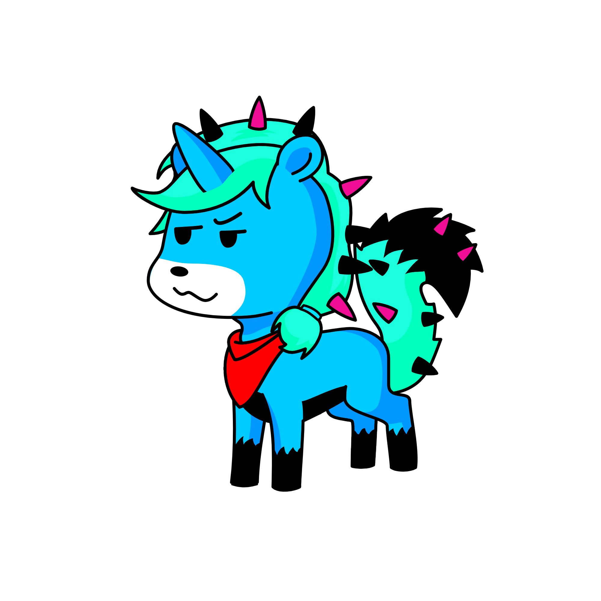 The tomboy Player, the unicorn