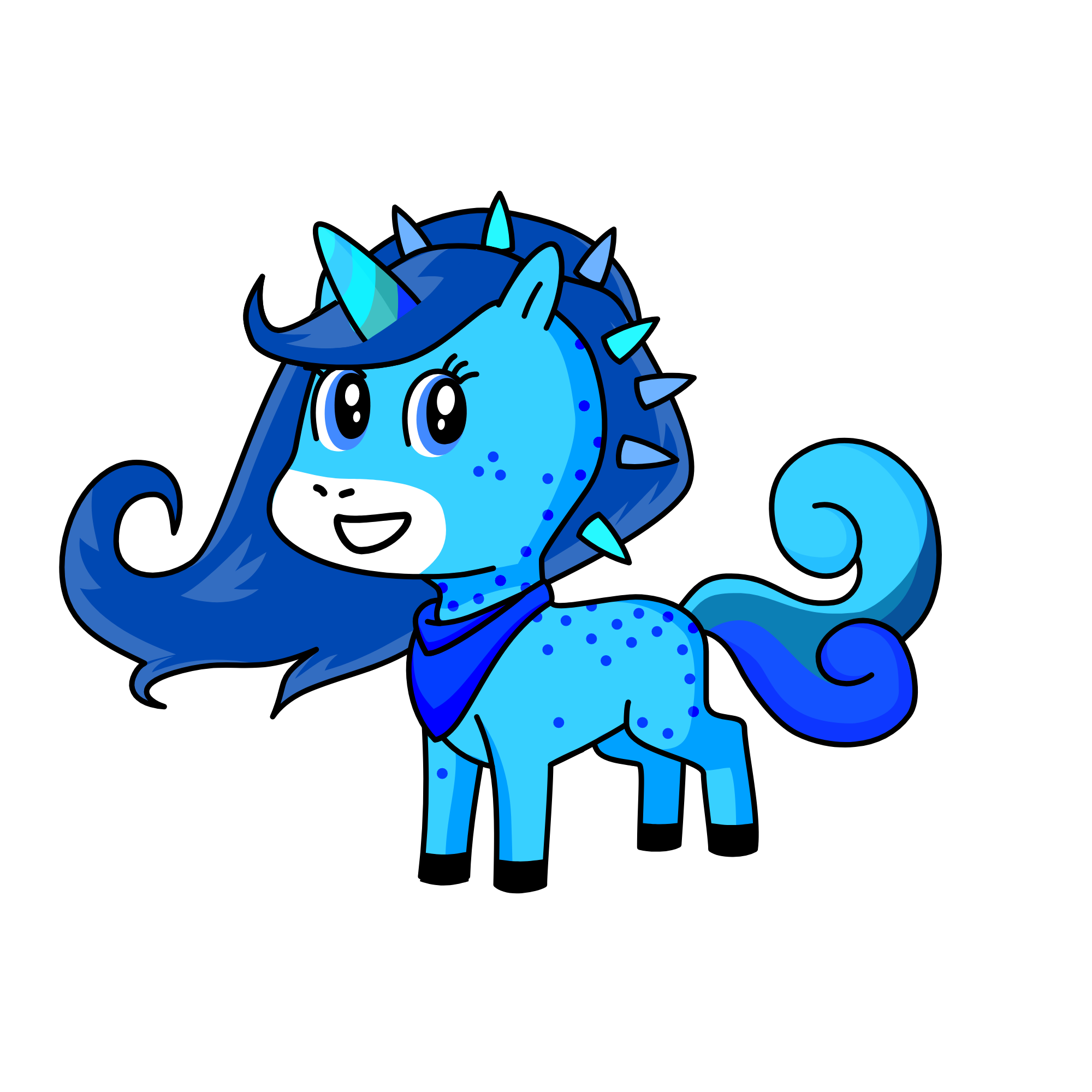 Zafiro, the unicorn