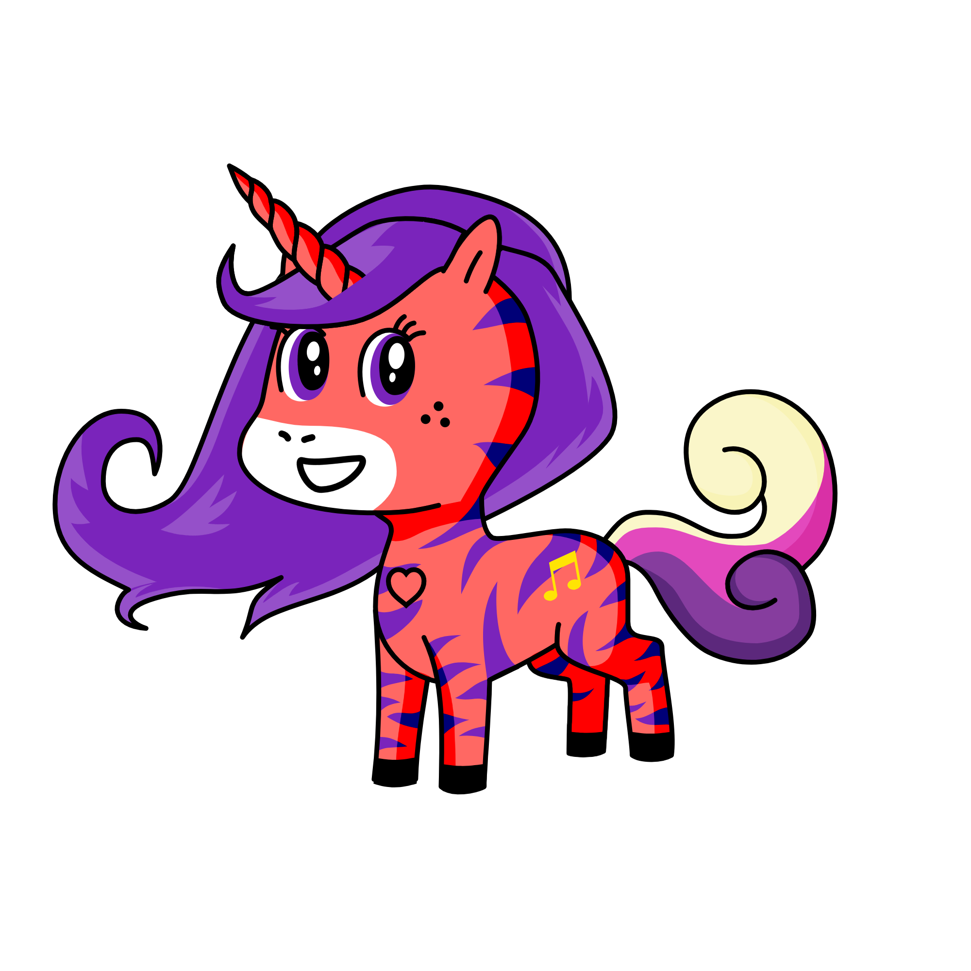 Uni hybrid princess, the unicorn
