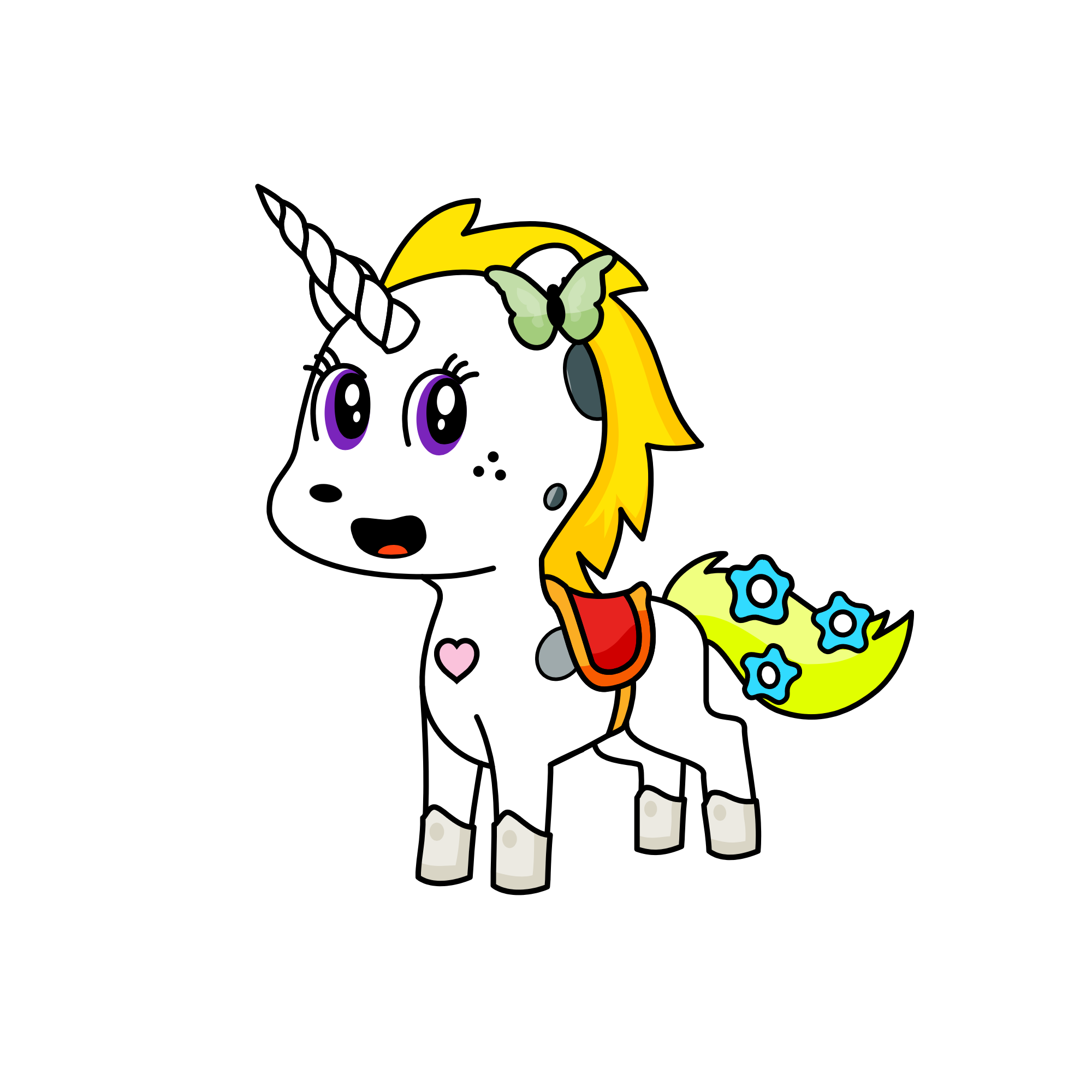 Ya nan, the unicorn