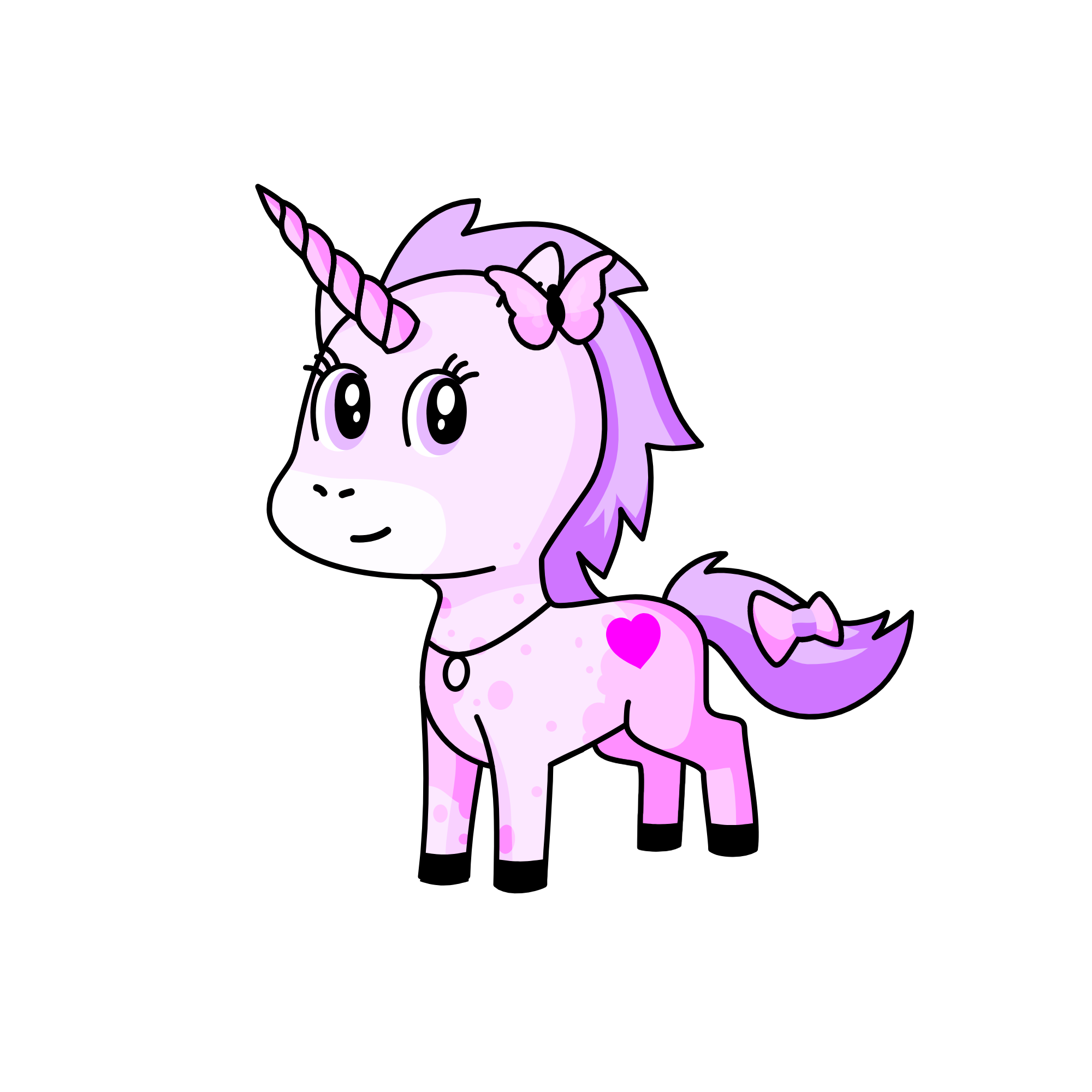 Cute, the unicorn