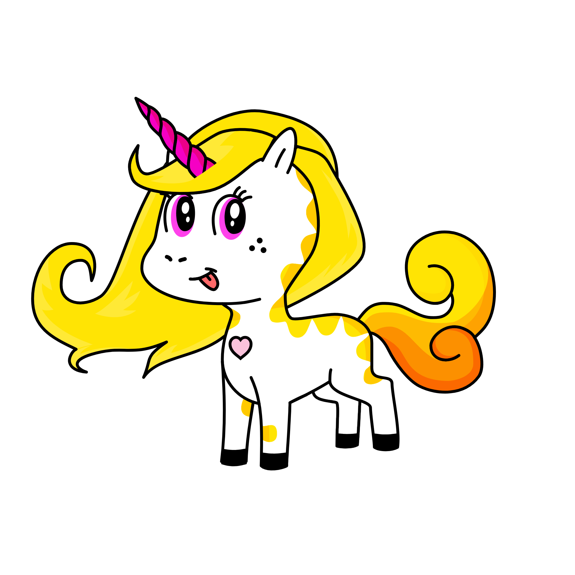 yellow baby, the unicorn
