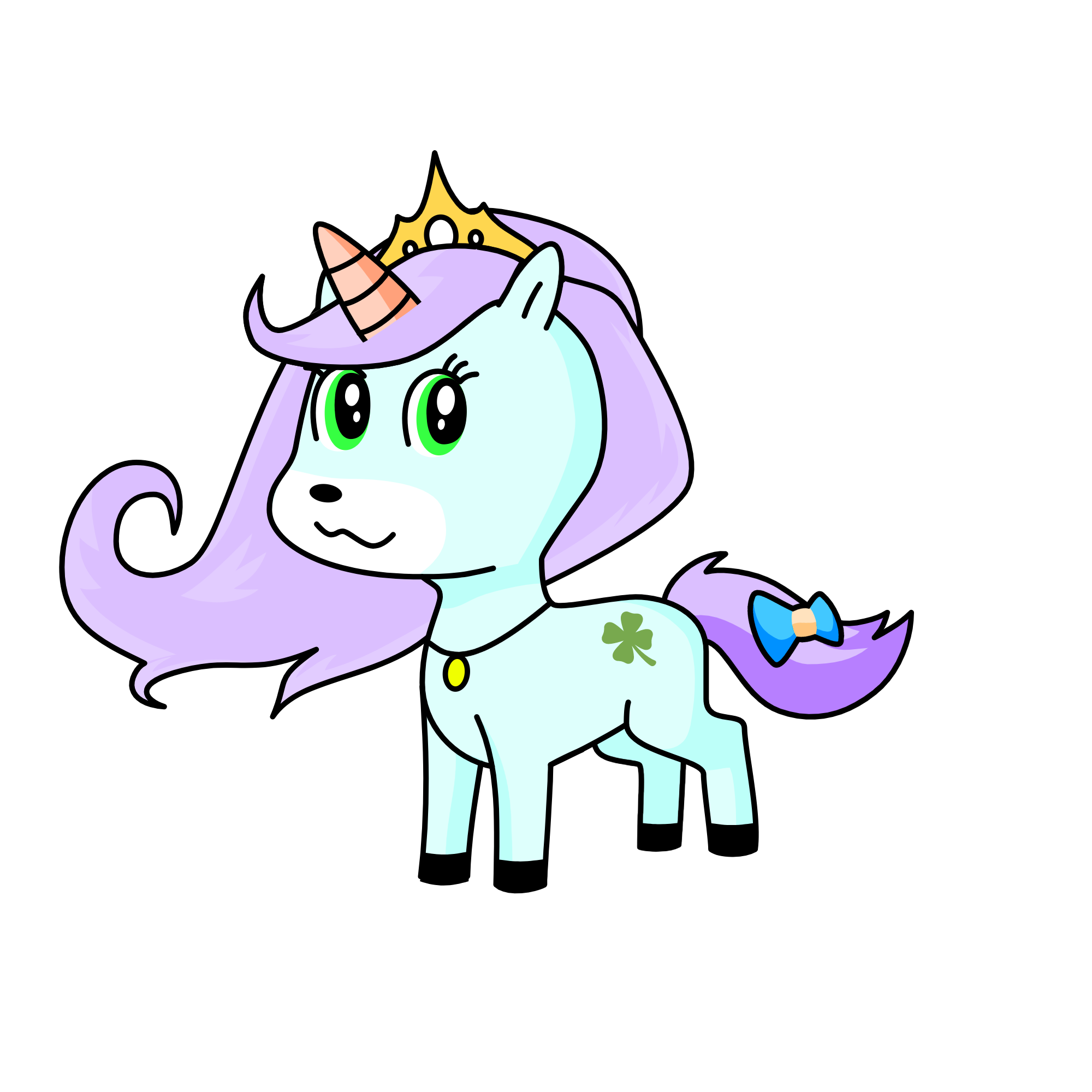 Cloudy, the unicorn