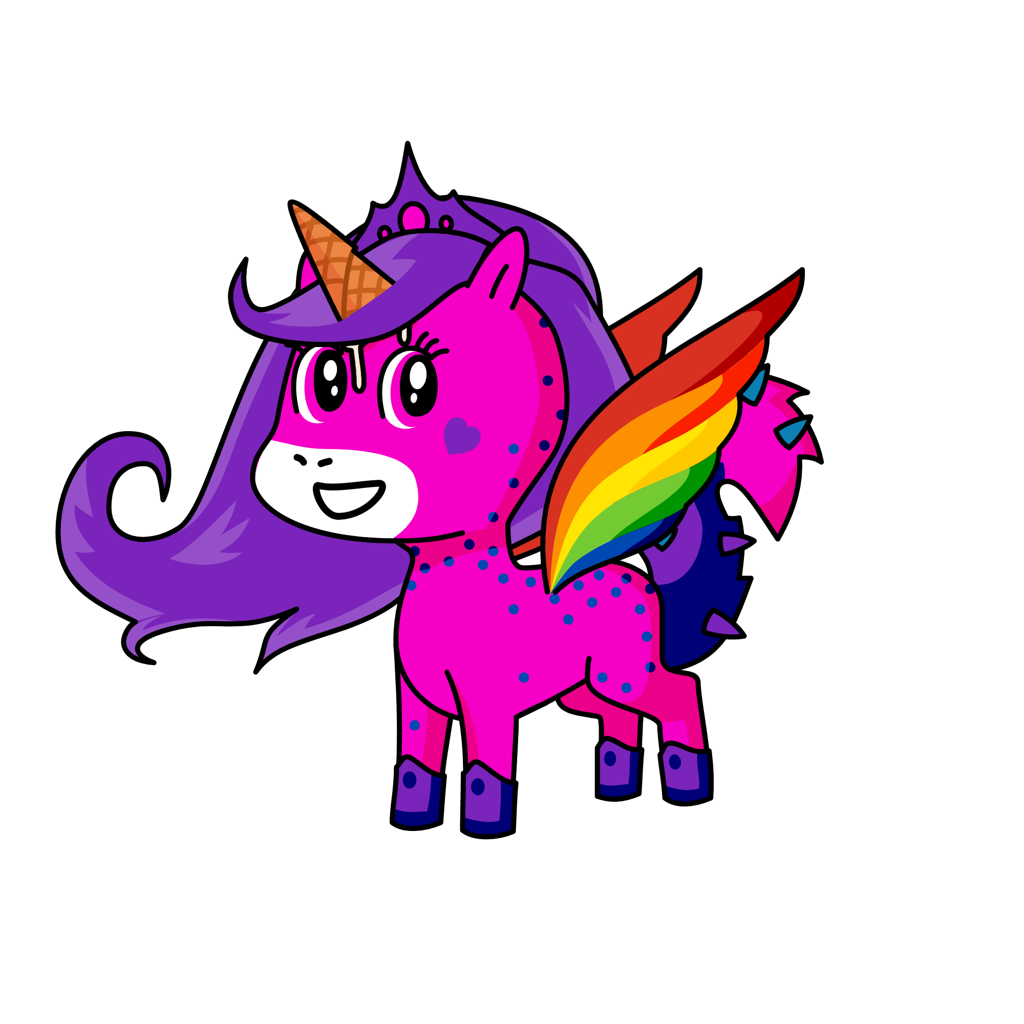 PinkFrosting, the unicorn