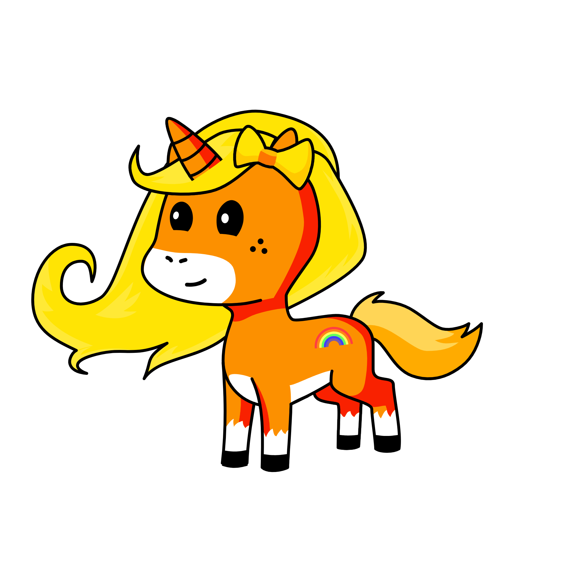 sunset, the unicorn