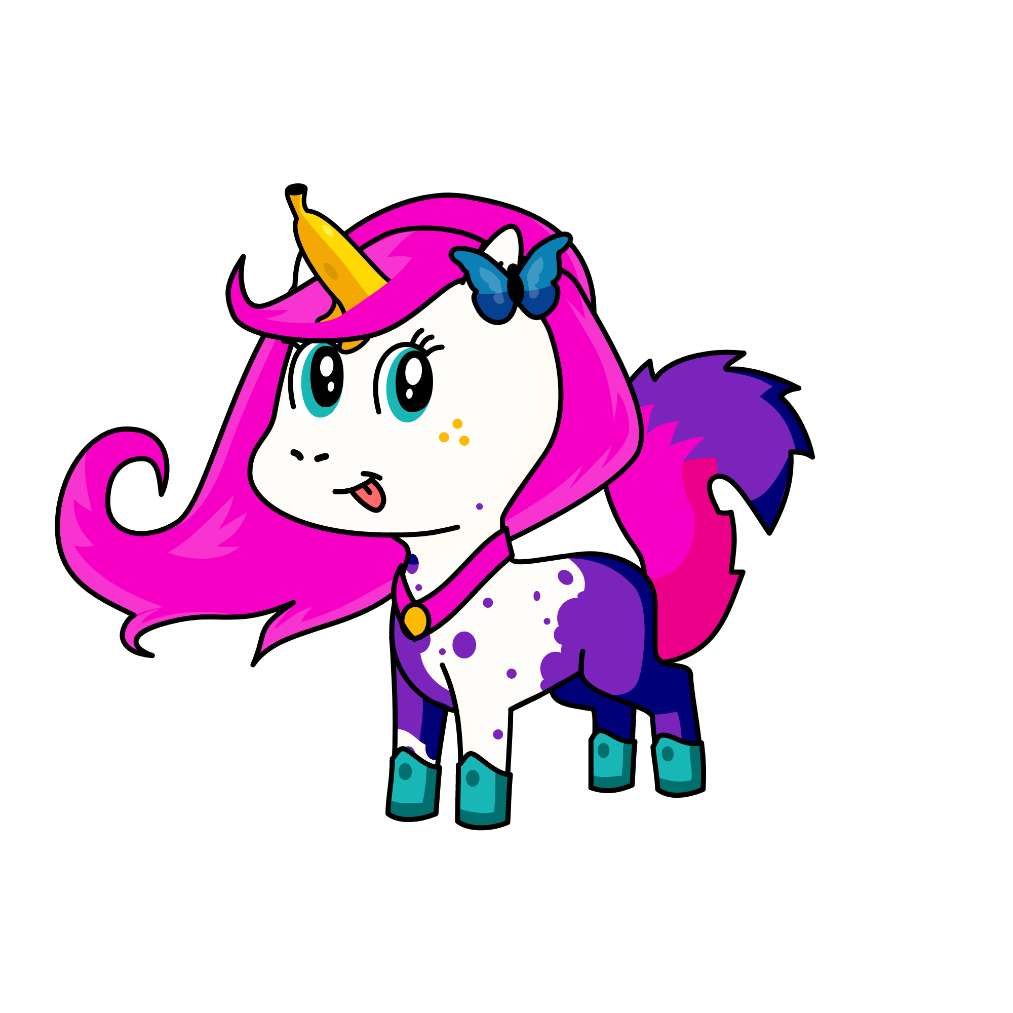 Banana Split, the unicorn