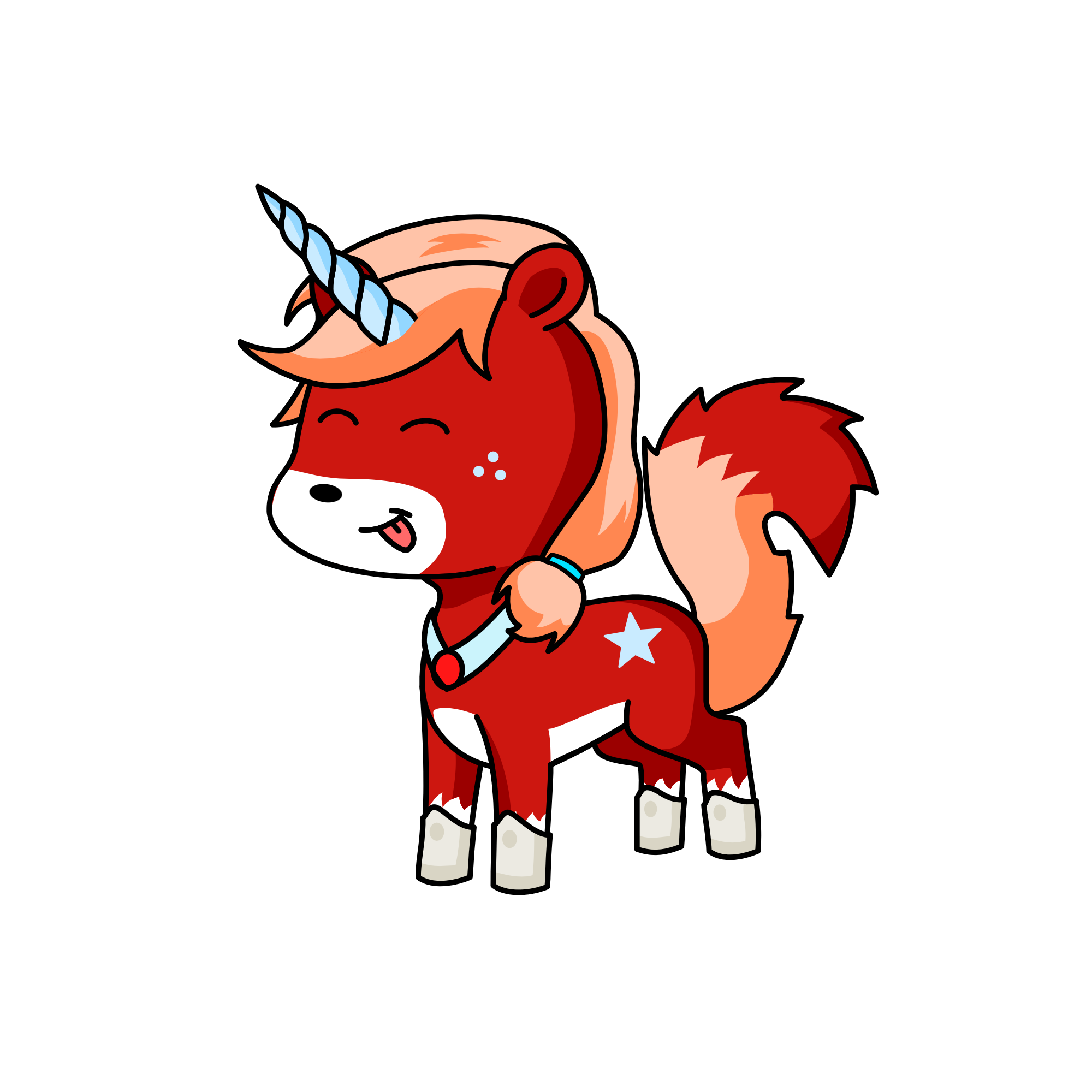 Foxy, the unicorn