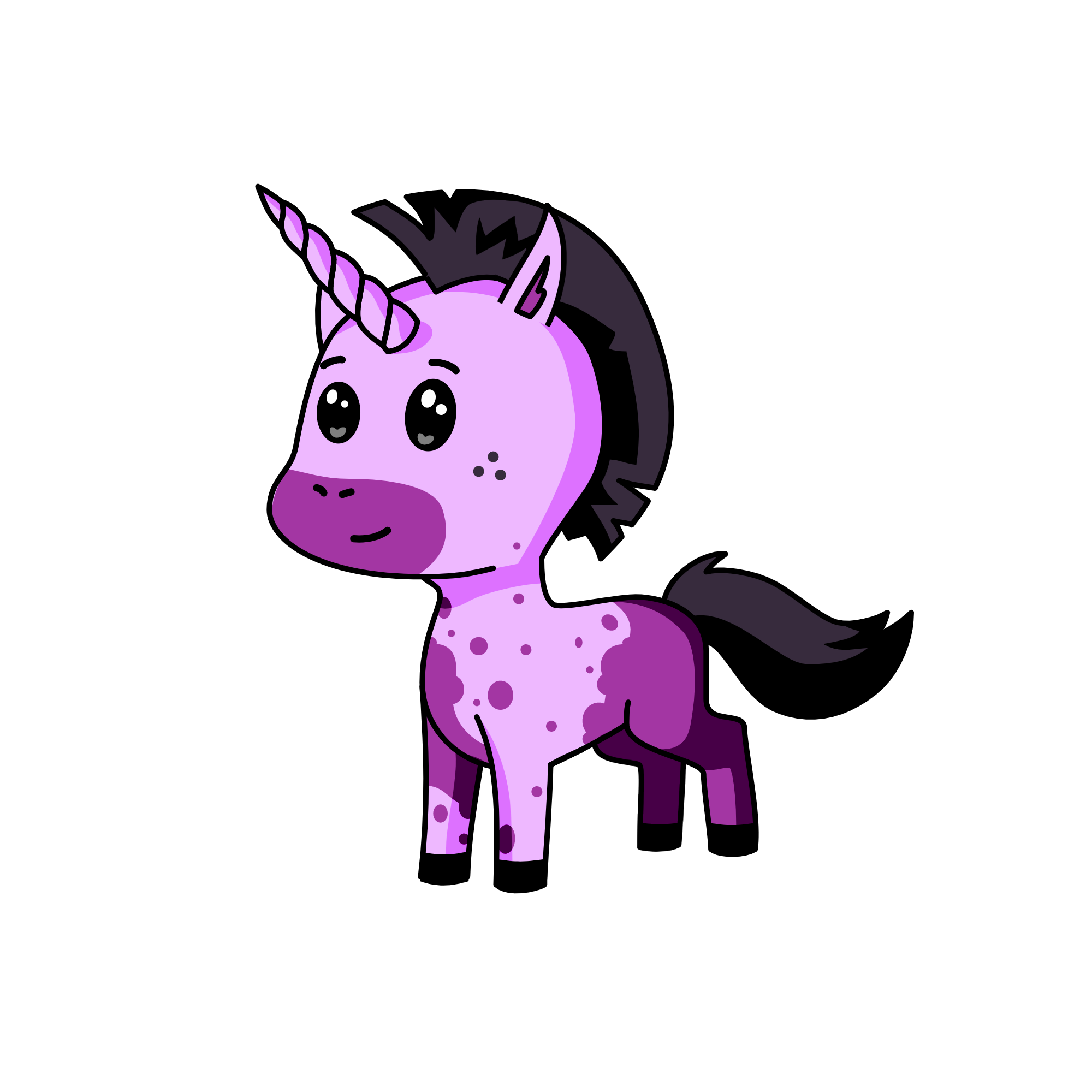 Violet, the unicorn