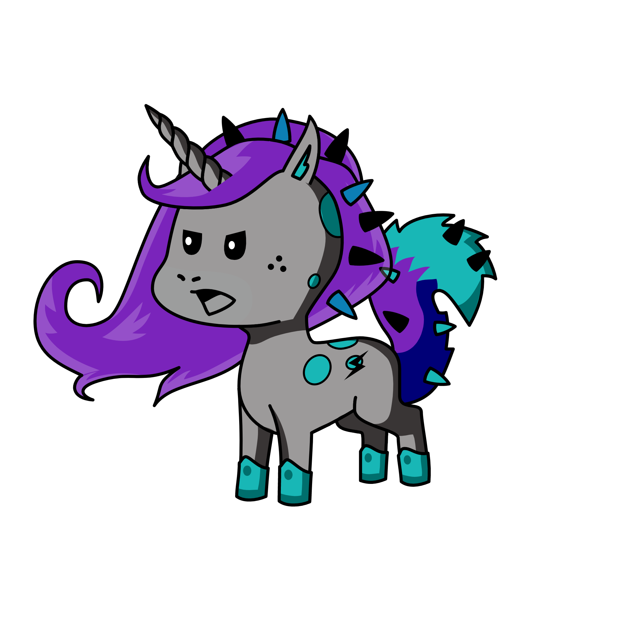 Bumpnosed Crankycorn, the unicorn