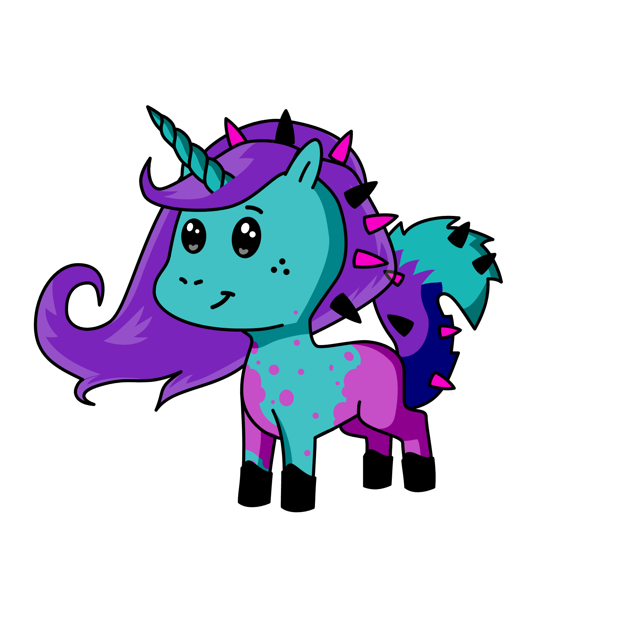 Pixienose Happycorn, the unicorn