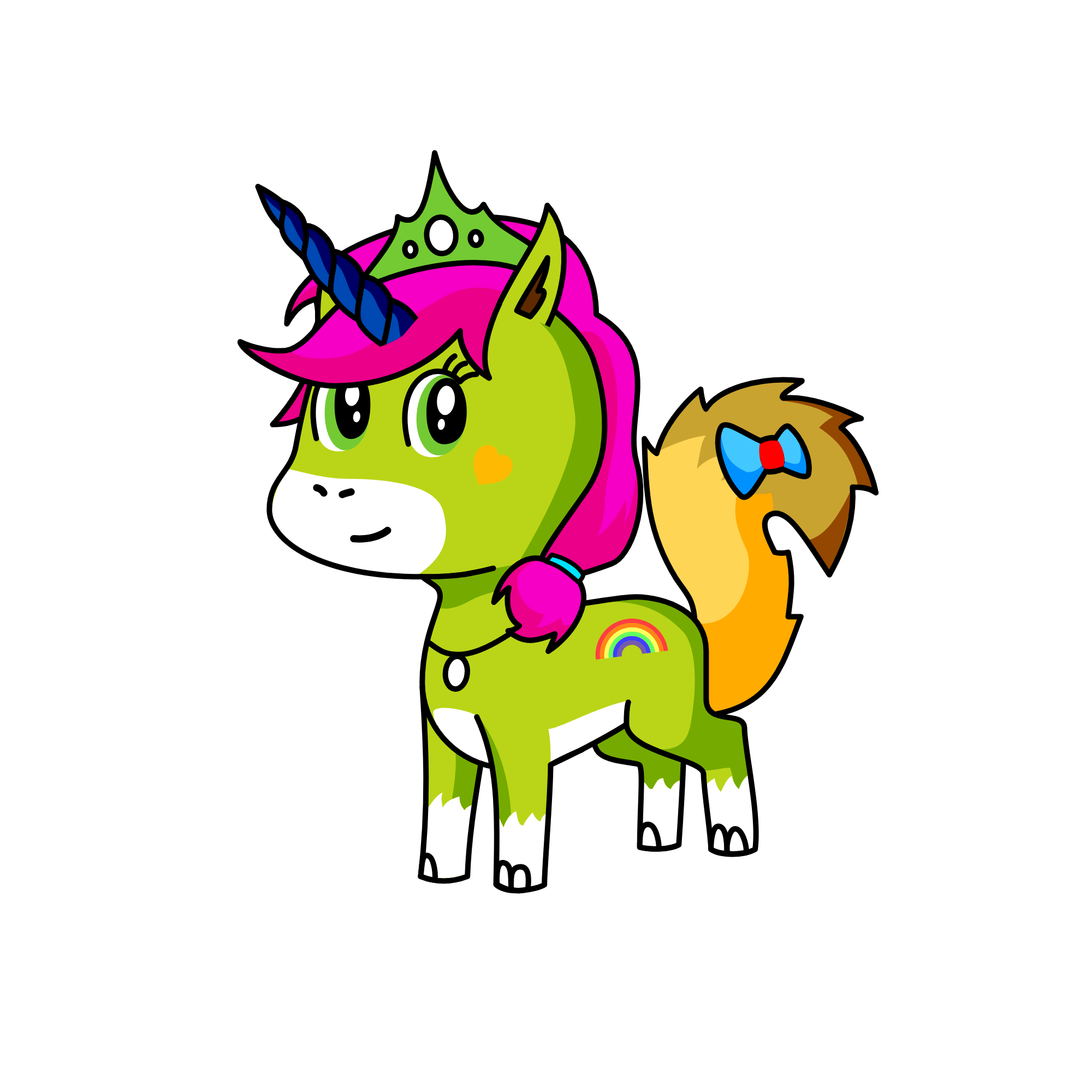 princess green, the unicorn
