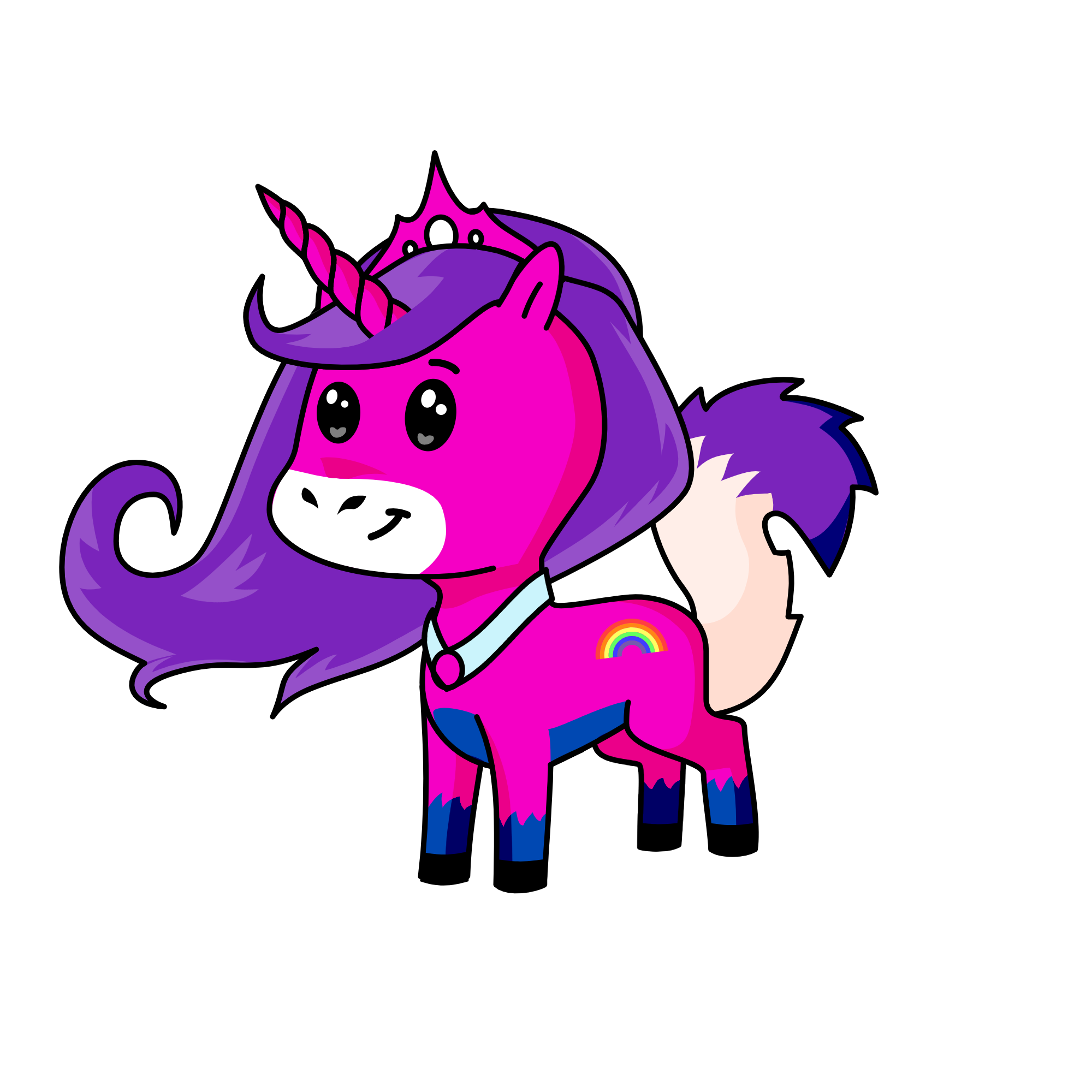 swirly puff, the unicorn