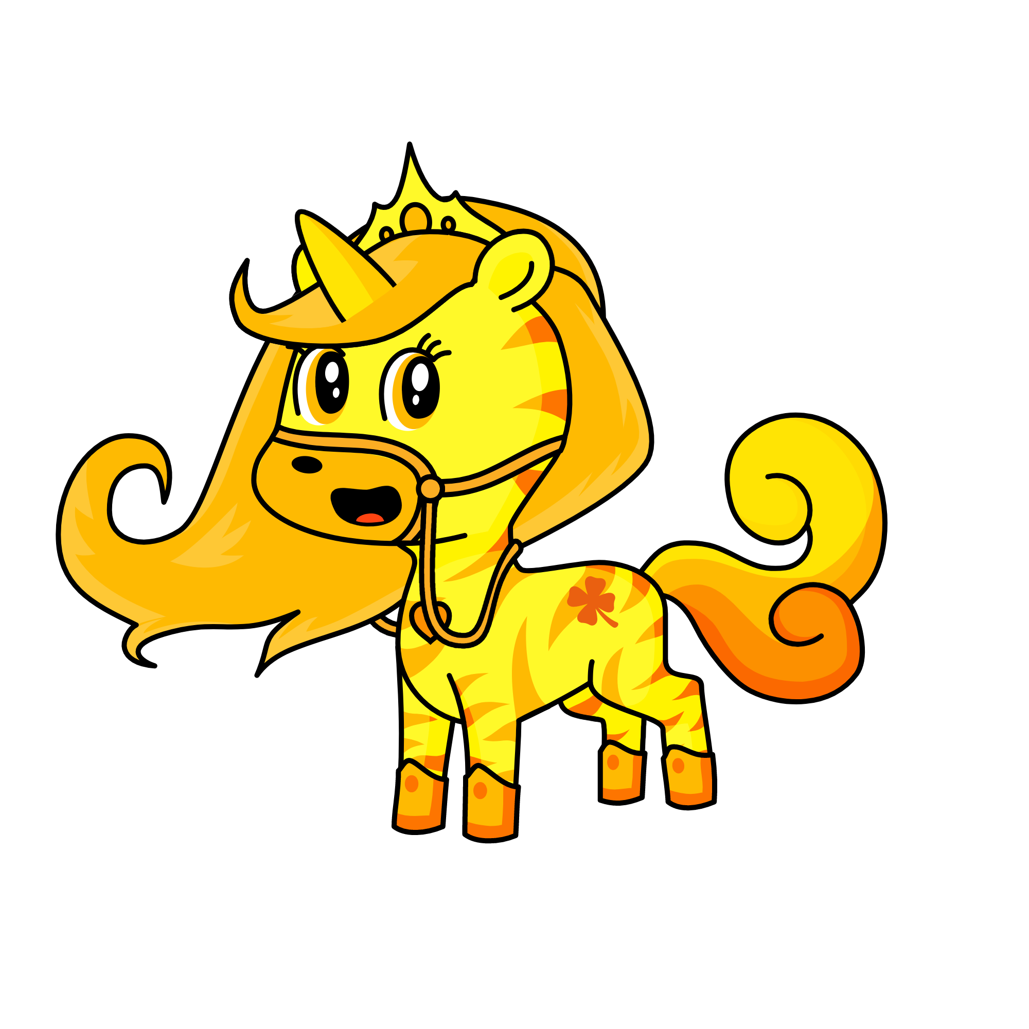 golden, the unicorn