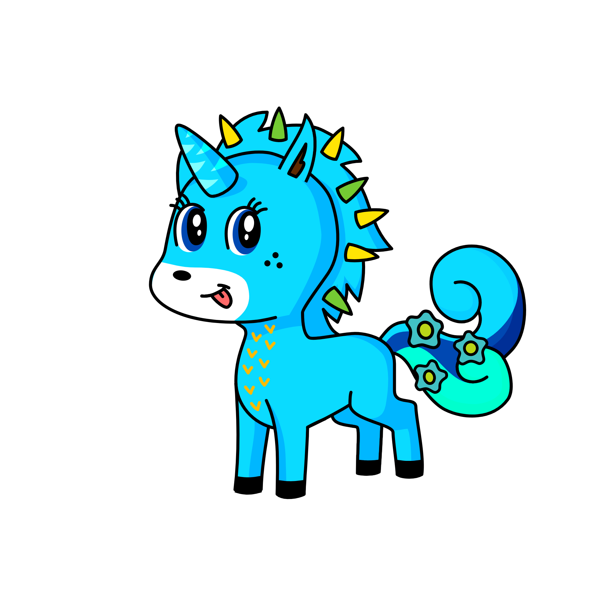 bluey, the unicorn