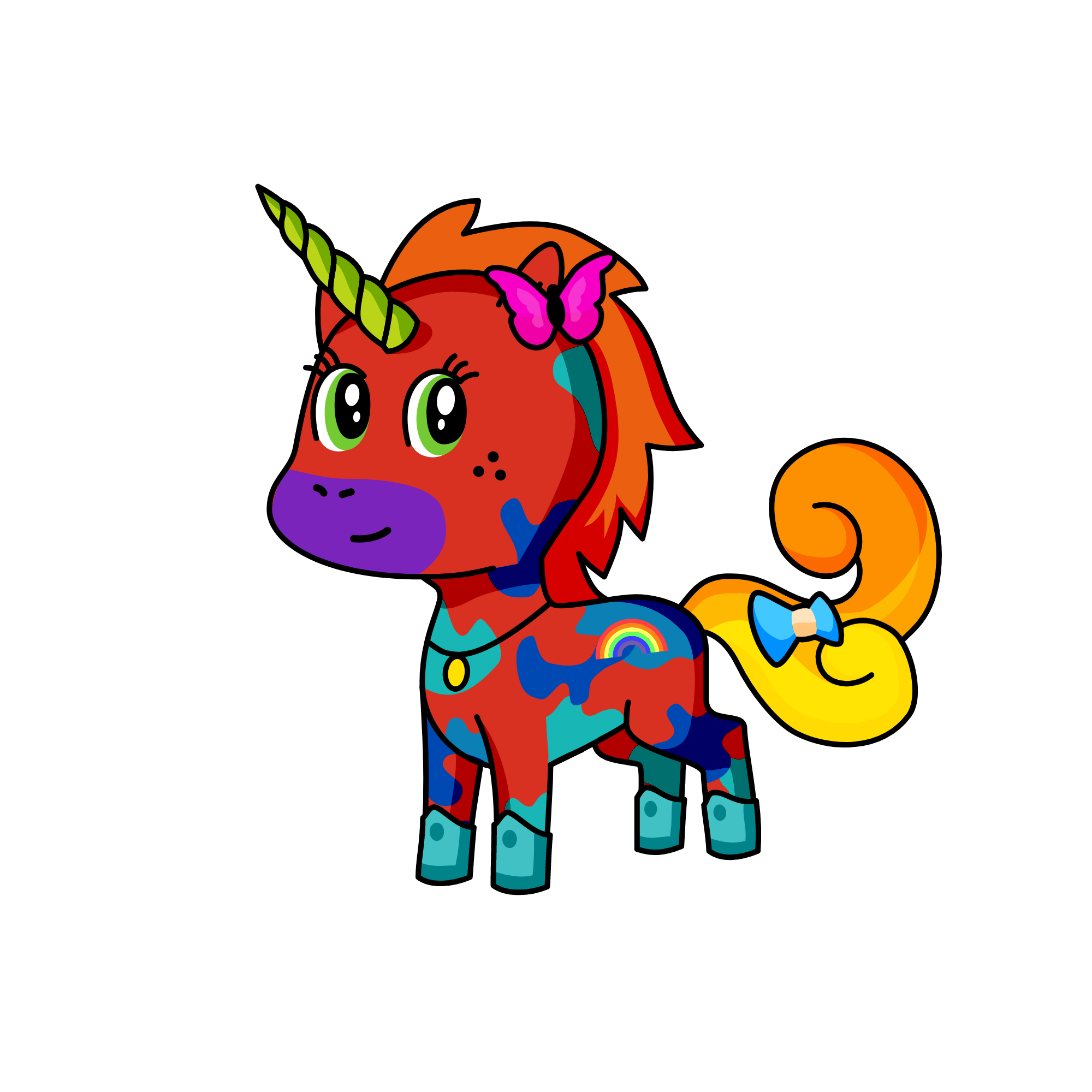 金黃色那麽美嘛, the unicorn