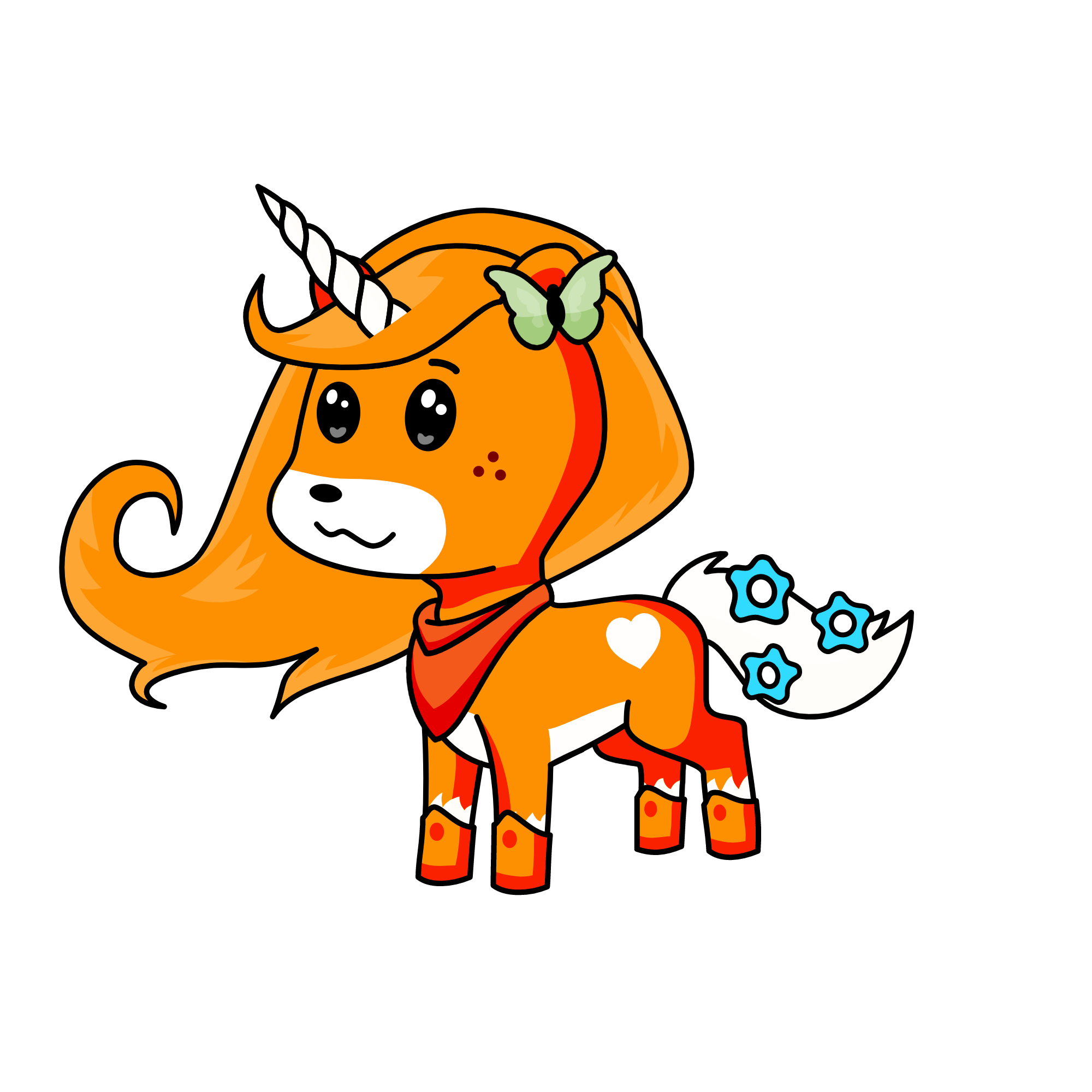 Foxy, the unicorn