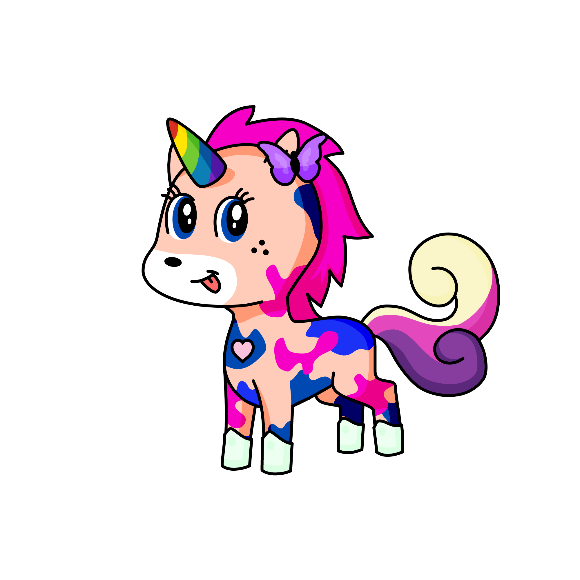 pony, the unicorn