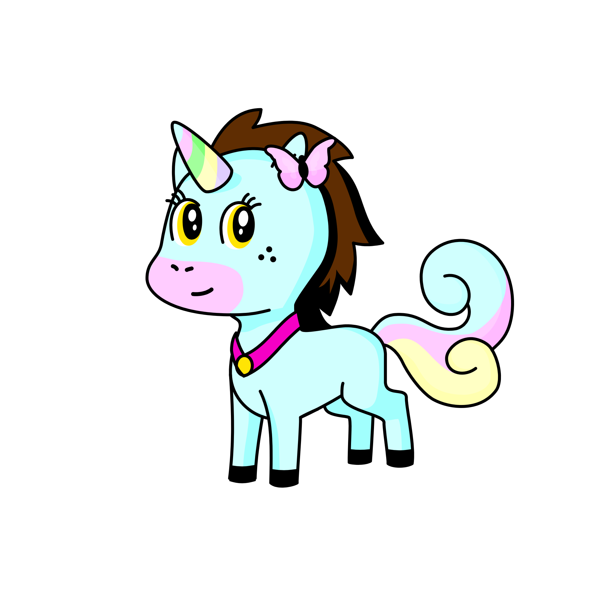 Rainbow Rainbows, the unicorn