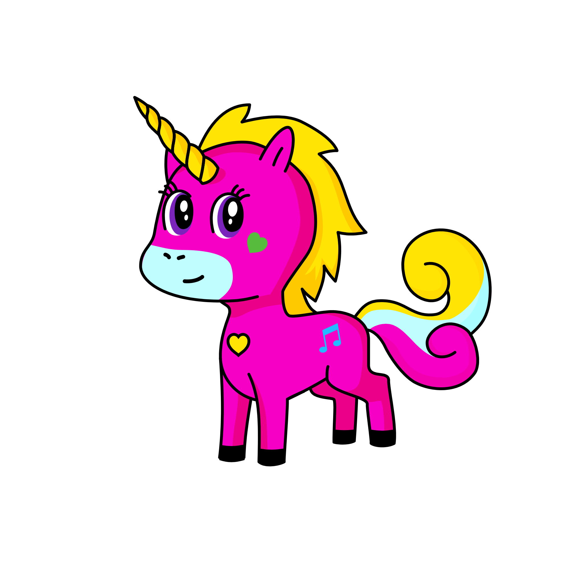 Pinkapoo, the unicorn