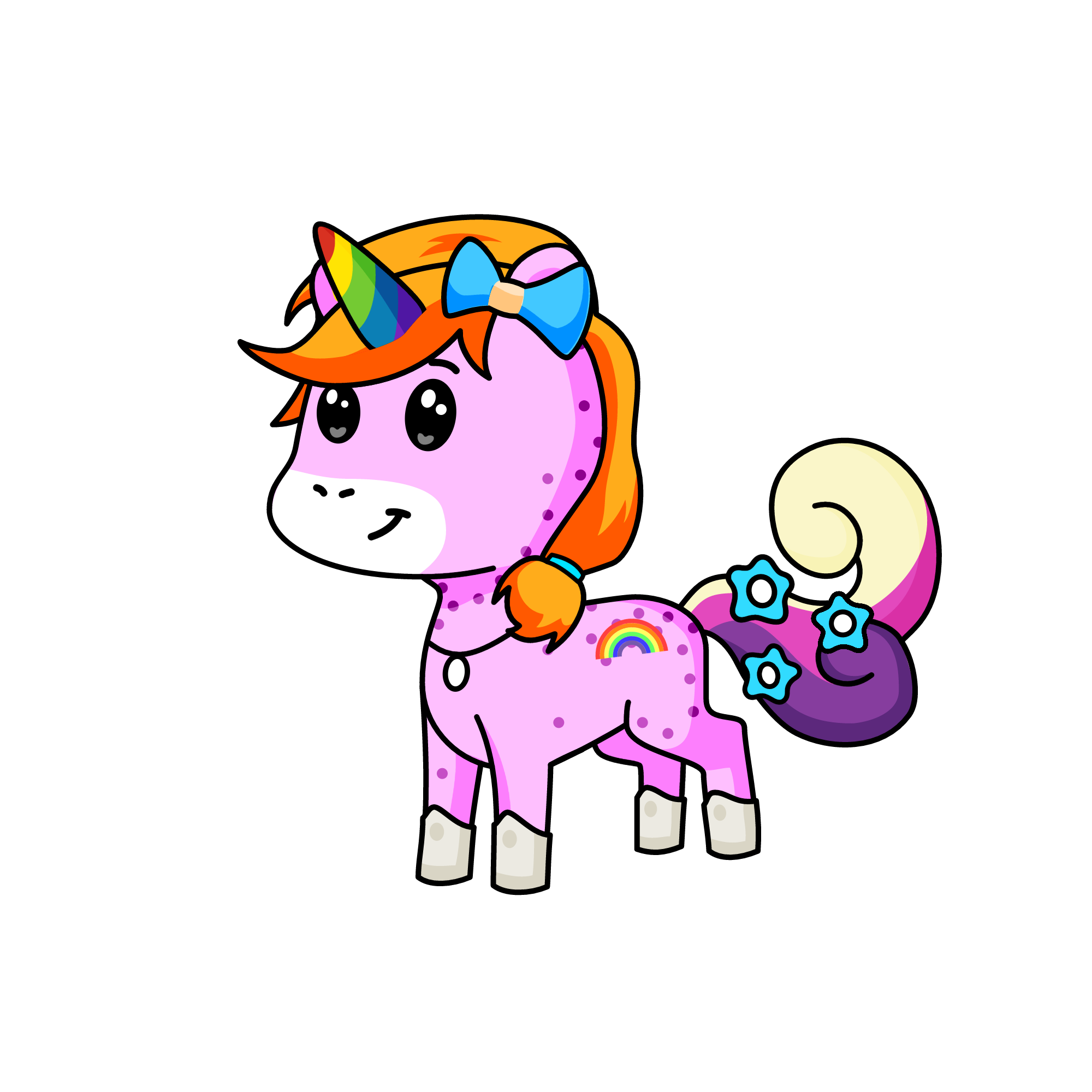 Sparkles, the unicorn