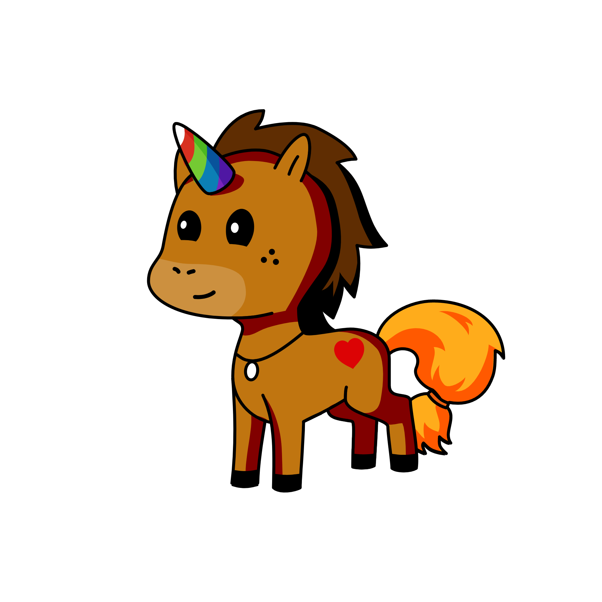COWBOY HORSE, the unicorn