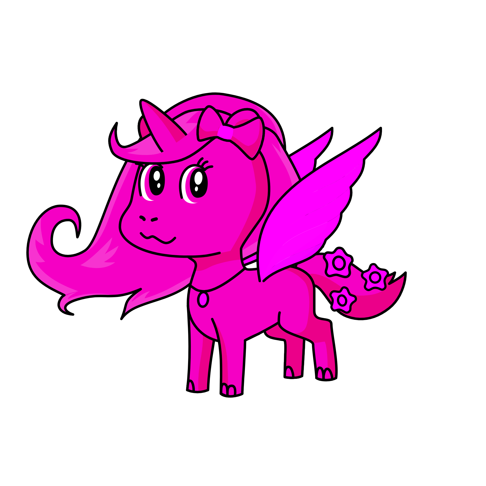 Pinkie Pinkle P, the unicorn