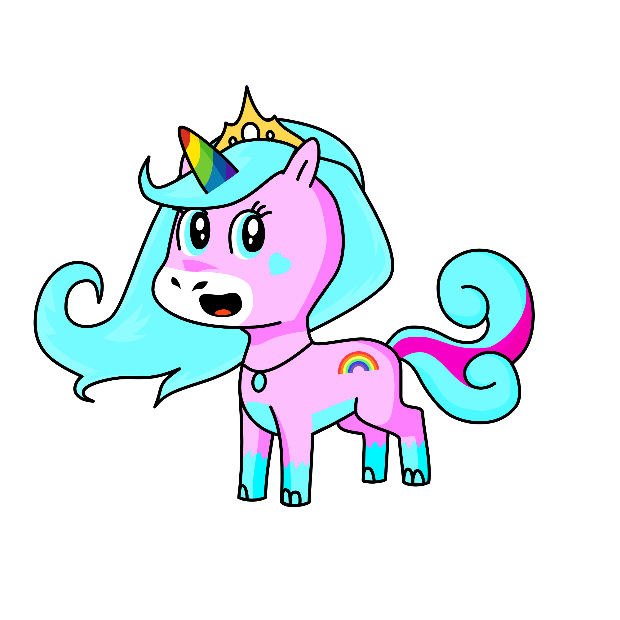 PASTEL QUEEN, the unicorn