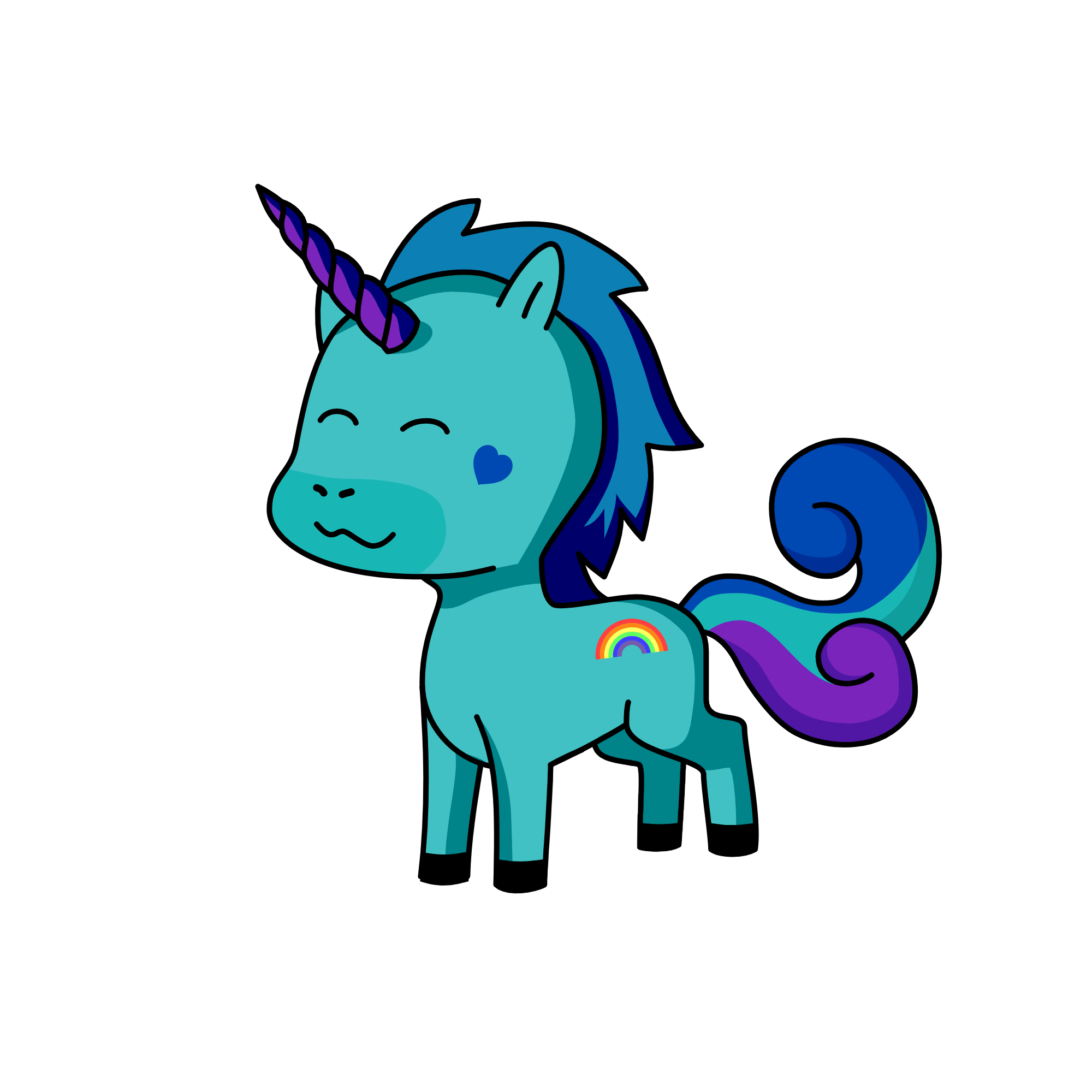 Violet, the unicorn