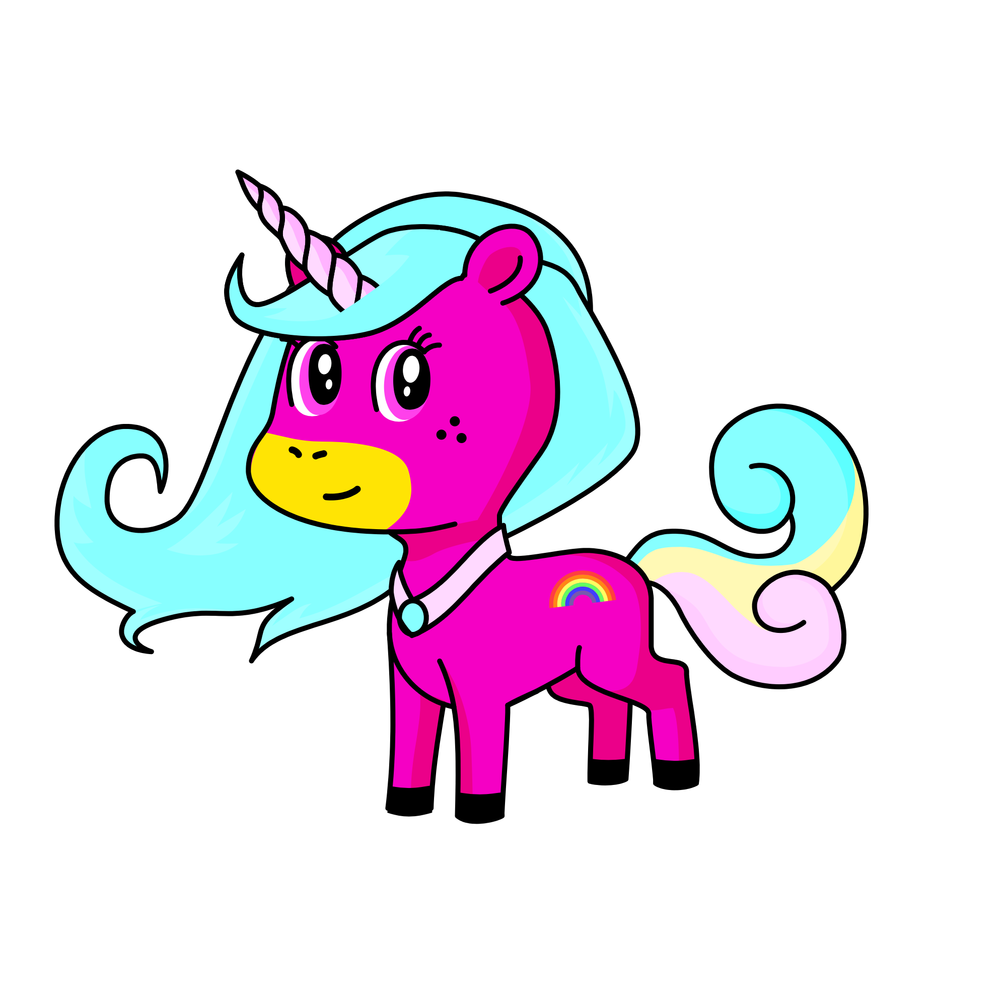 Rainbowcorn, the unicorn